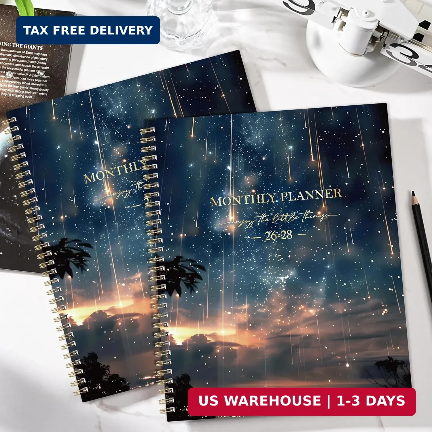 Monthly Planner 2026-2028 – 2 Year Planner 2026-2028, Jul.2026 – Jun.2028, 9″ x