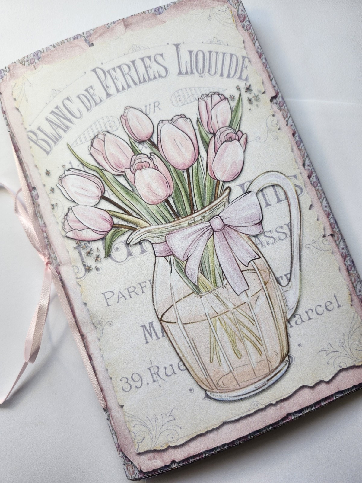 Junk Journal Booklet “SPRING FLING” HANDMADE Easter Spring Florals 6″x9″