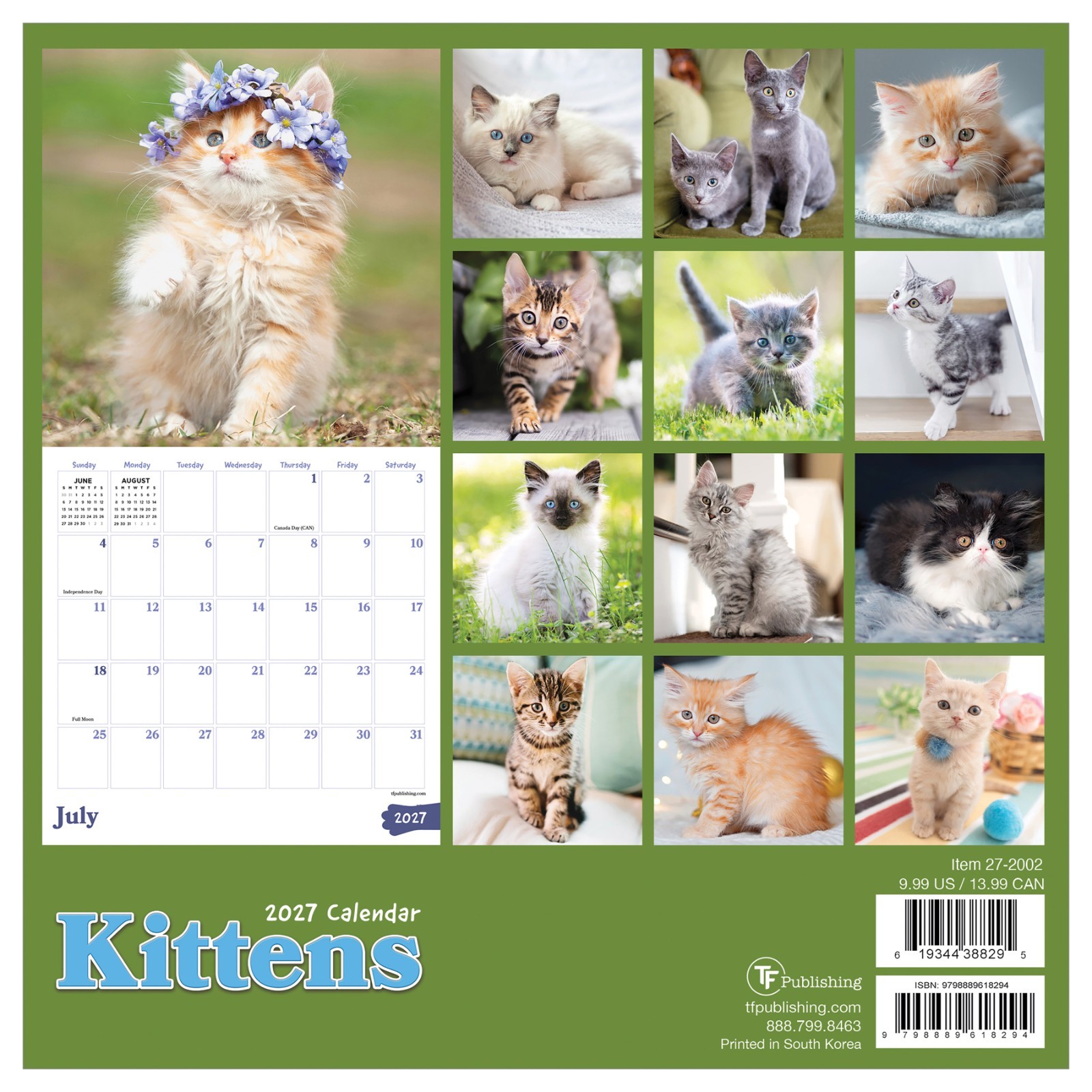 2027 Kittens Mini Calendar