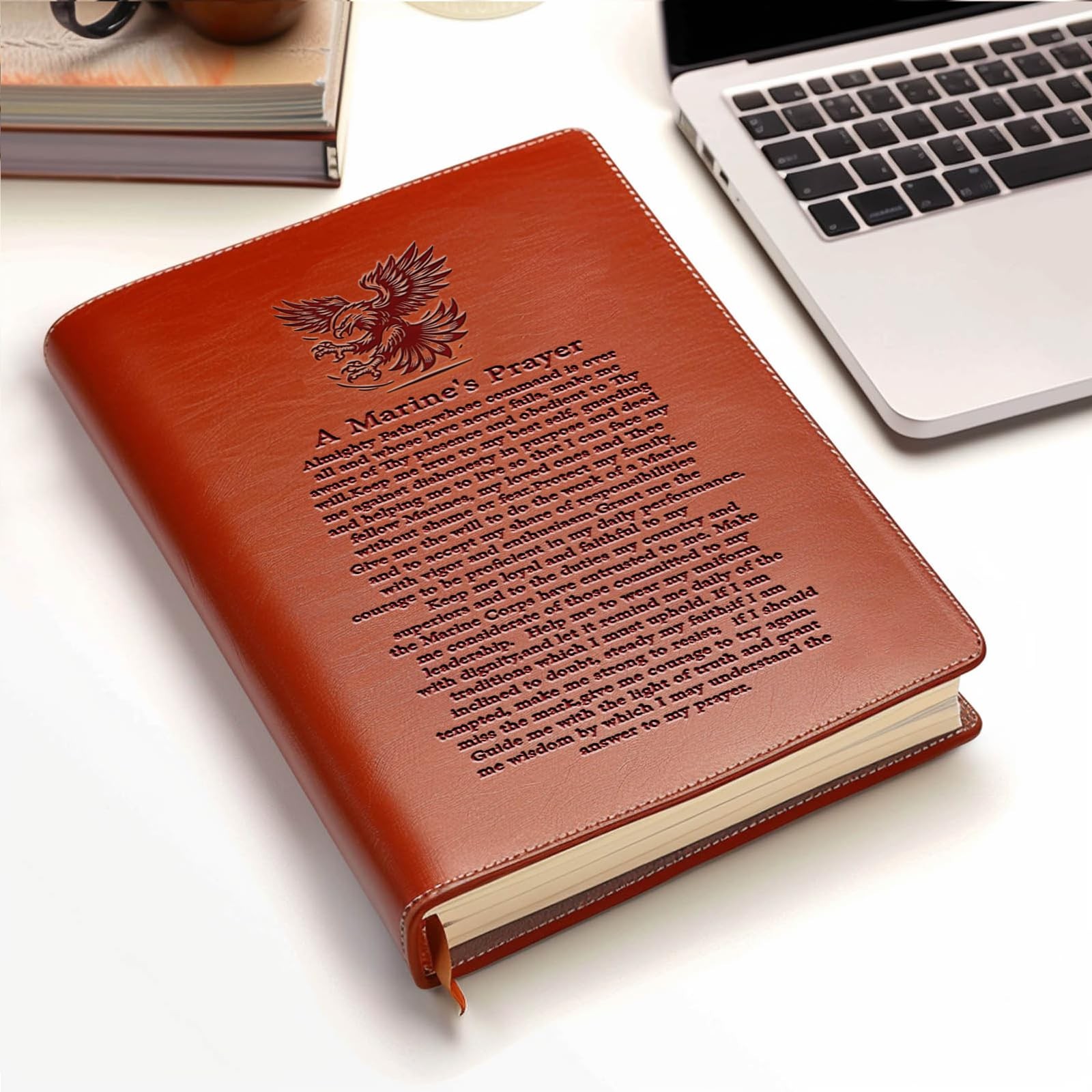 Birthday Gift for Men Him Military Leather Journal Appreciation Gifts for Marine