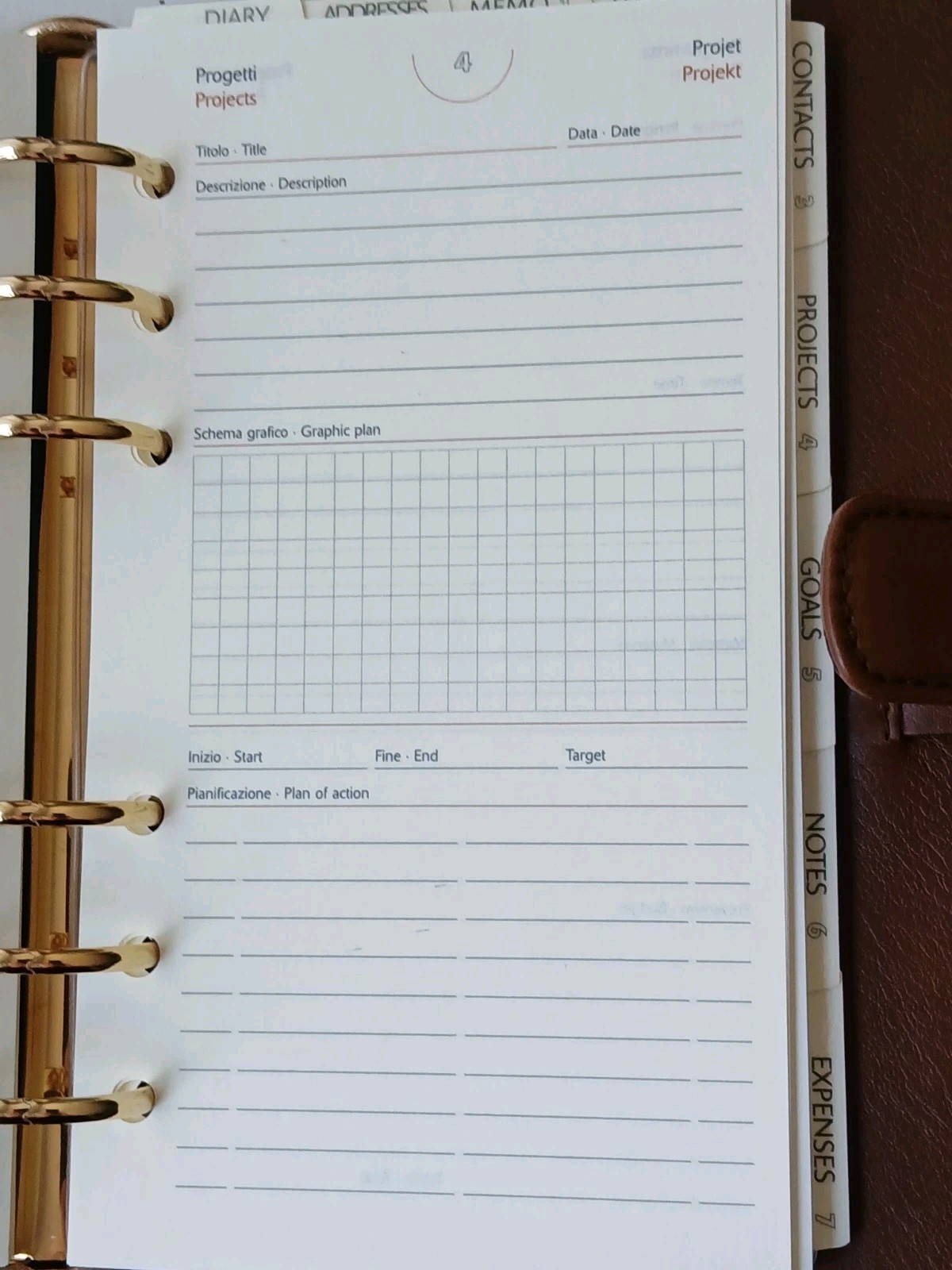 Personal Organizer BROOKS Brothers ,Tweed & Leather ADGENDA /PLANNER + Pen NWOB