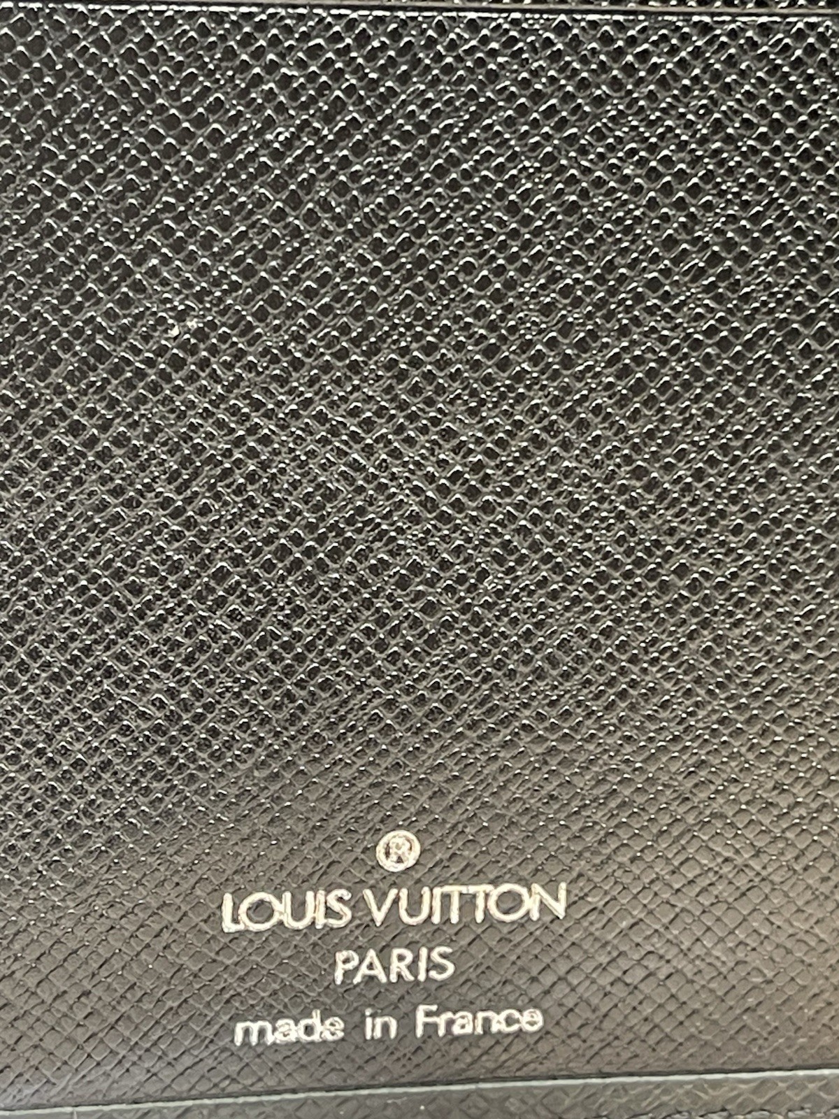 Louis Vuitton Long Agenda Wallet Black Epi Leather Made in Paris USA Authentic