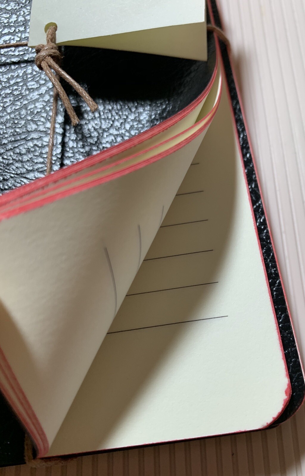 Bieffe Handmade Journal Notebook Made in ITALY 3 Pk Black Leather Birthday Gift