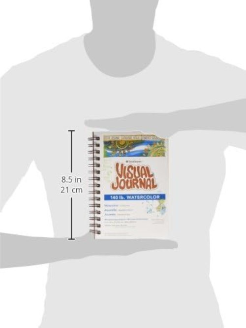 5.5×8 Watercolor Journal, 140 LB Cold Press Paper, 22 Acid-Free Sheets
