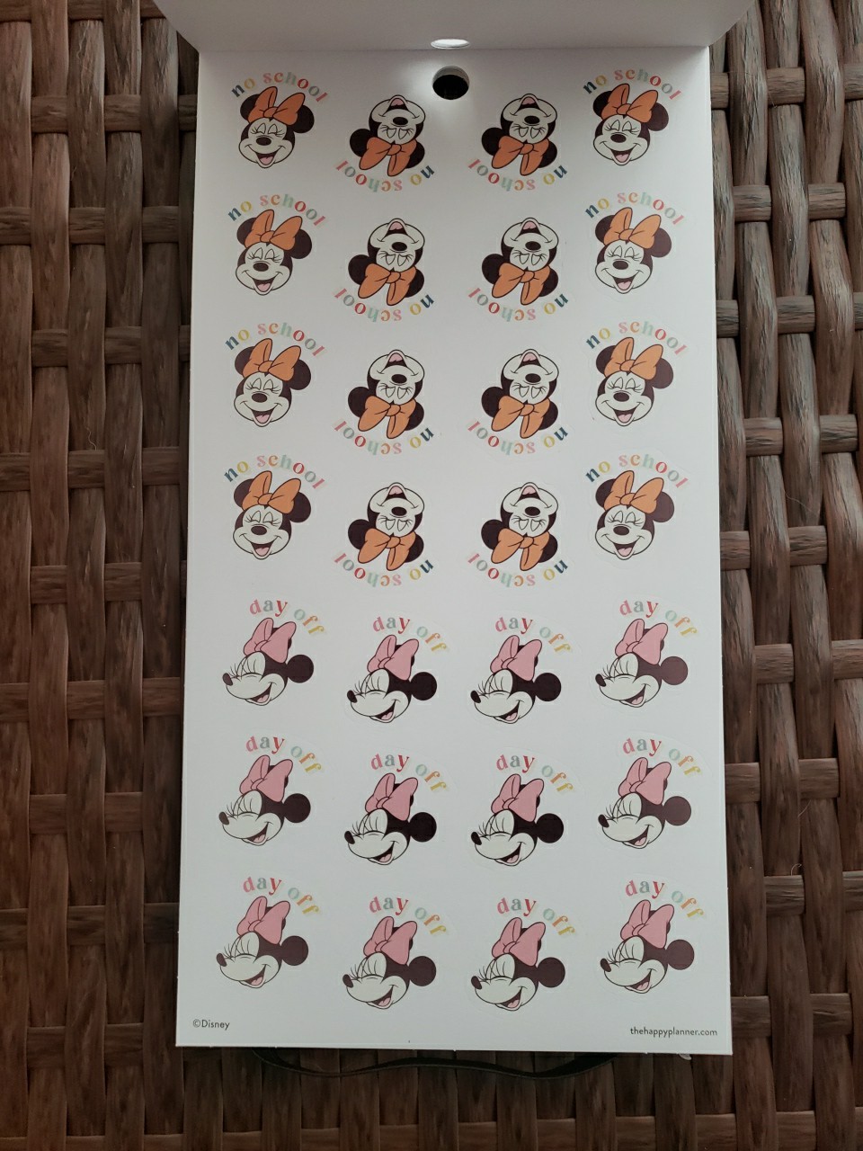 Happy Planner ~ Disney Sunny Minnie Mouse Teacher ~ Value Pack Stickers 515 Pcs