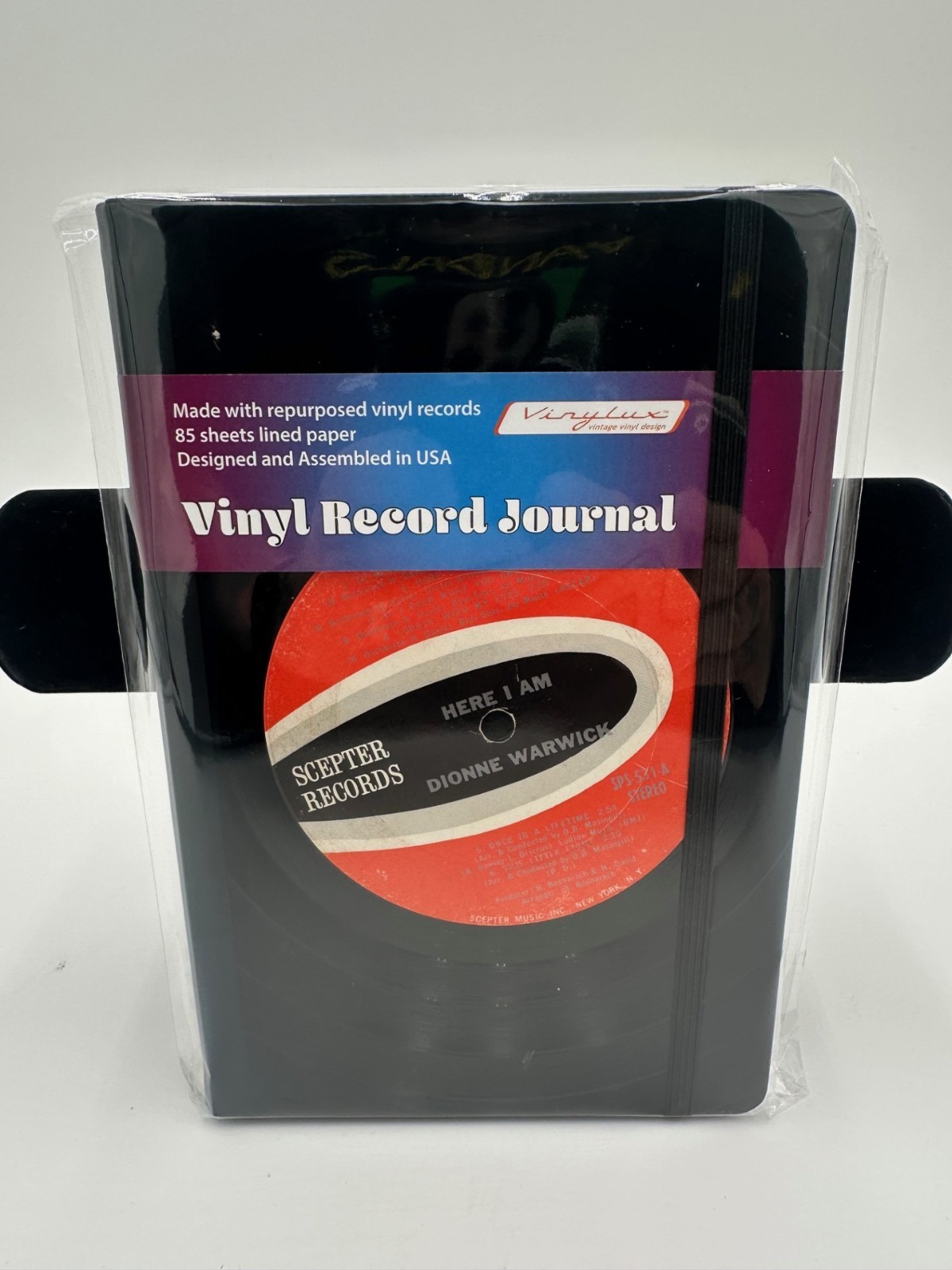 Vinylux Vinyl Record Journal Dionne Warwick Scepter Records Recycled LP Notebook