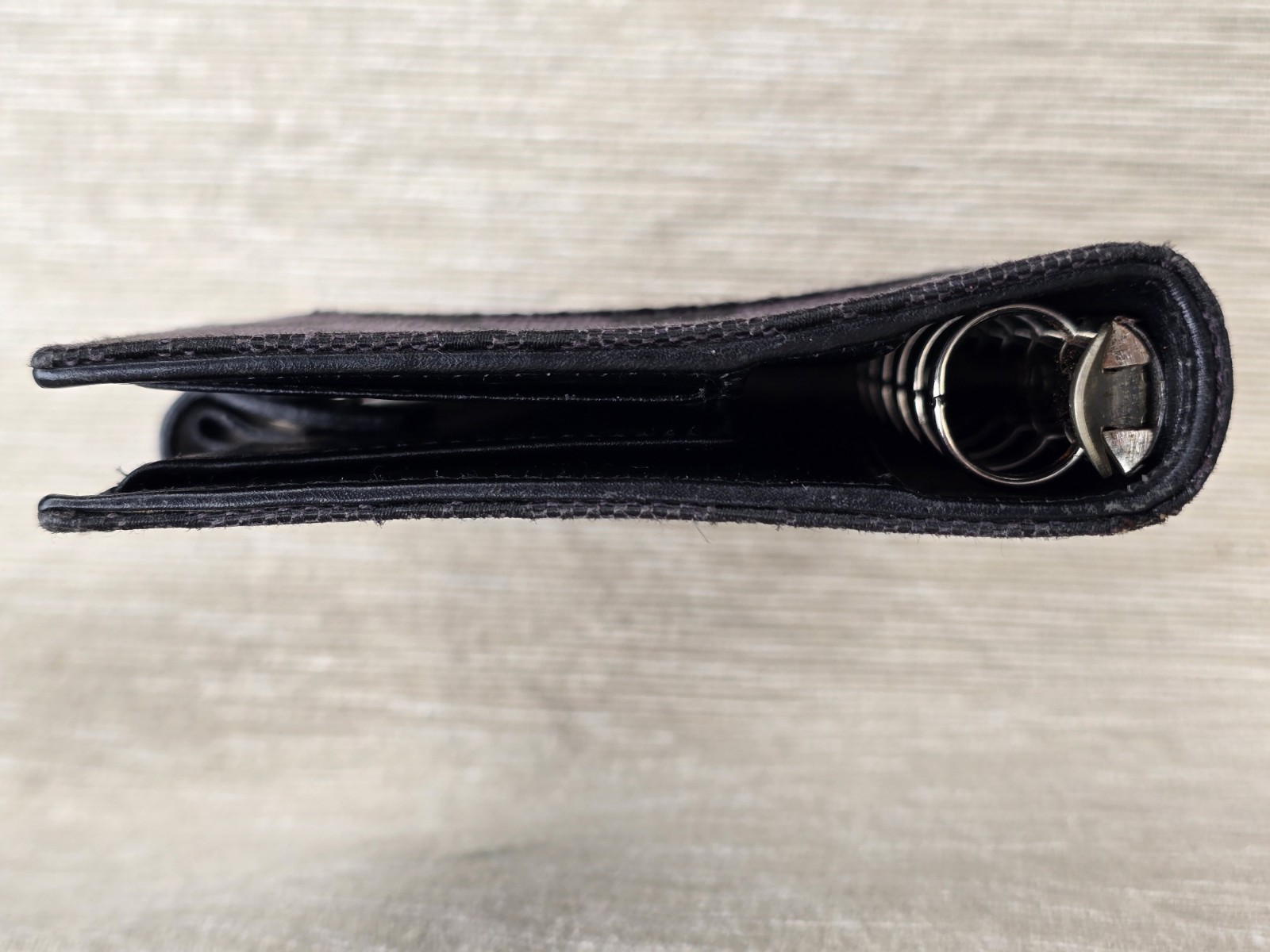 Gucci Agenda Cover Diary Sherry Line Navy GG Canvas Leather