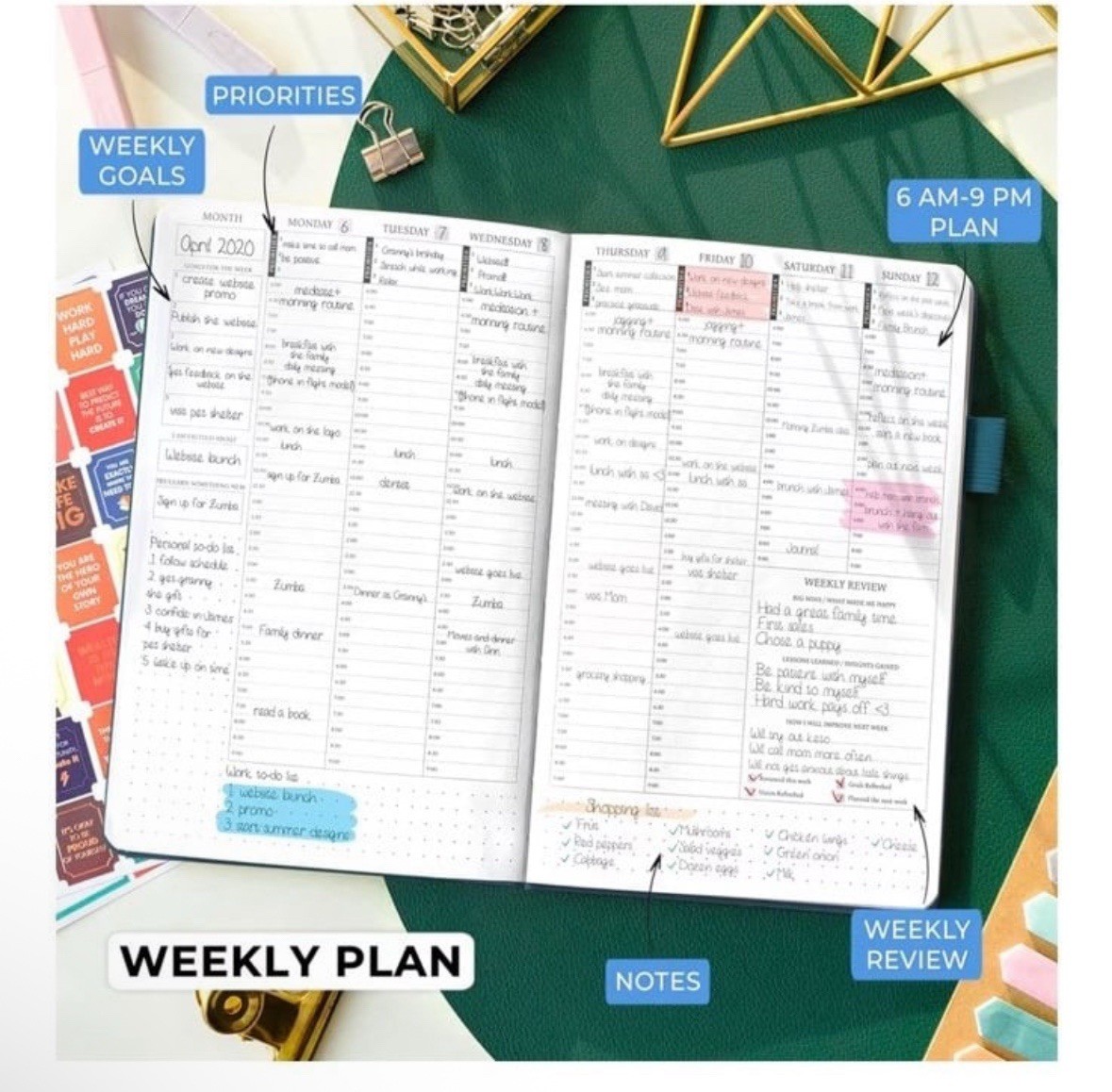Legend Planner | Dated Planner 2026 | A5 5.5×8.3 | Dark Teal & Gold | SEALED