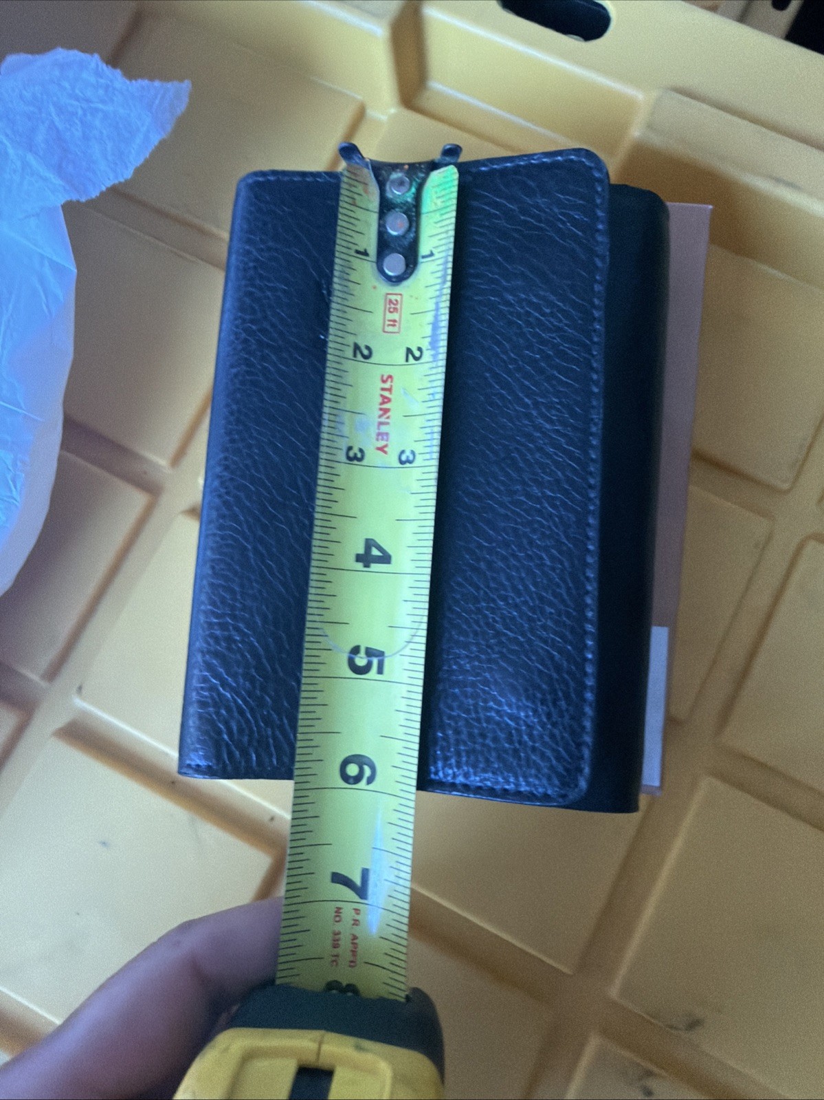 IL BISONTE Leather Planner/Organizer Binder w/ Zipper Pocket, Italy 🔥