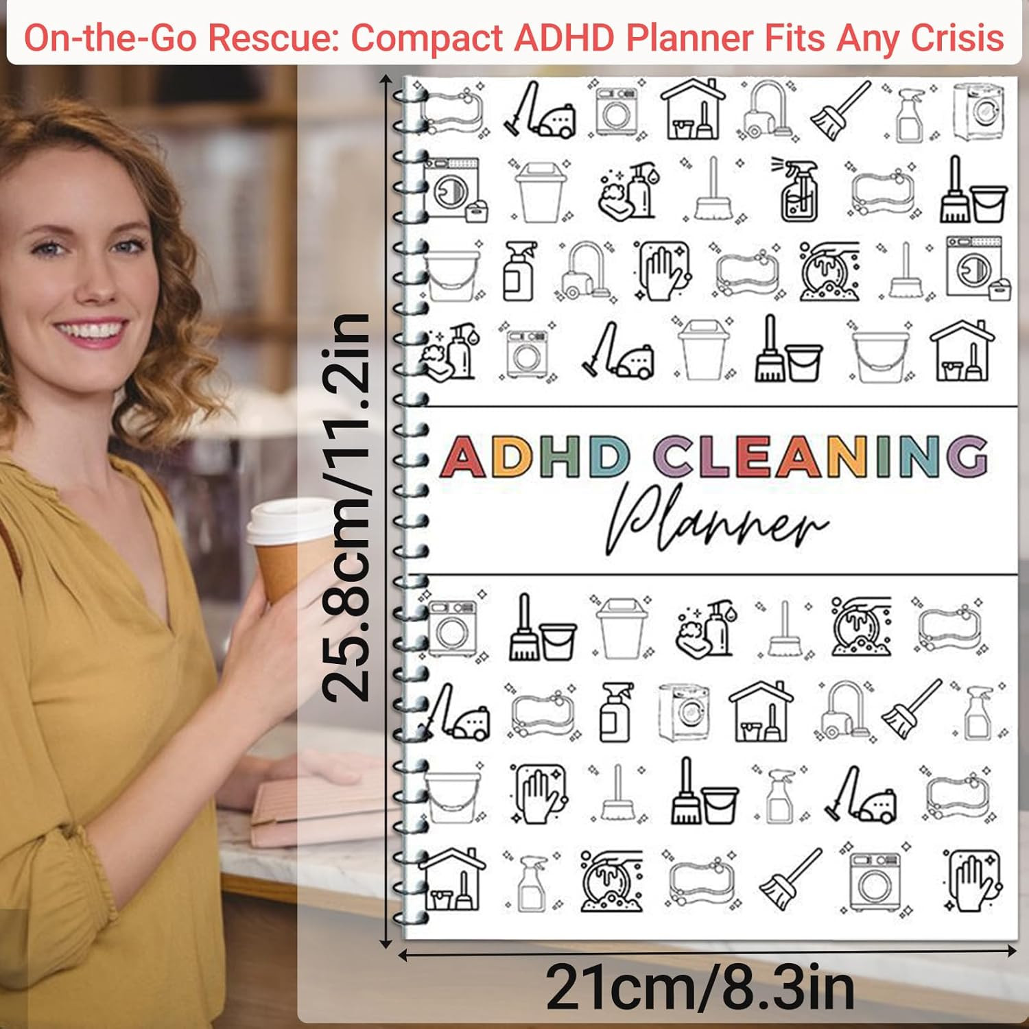 Household Cleaning Planner Daily/Weekly/Monthly House Cleaning Schedule Notebook