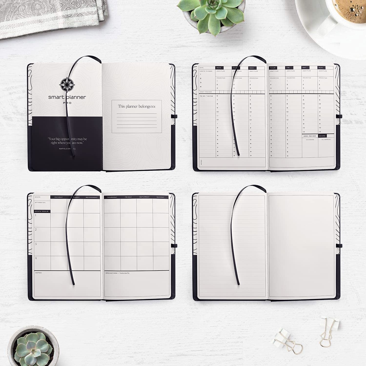 Planner â€“ Undated Daily Planner â€“ Small A5 â€“ Achieve Goals & Increase P…