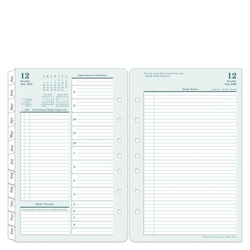 Original Ring-Bound Planner Refill – Two Page Per Day, Classic, Jul 2026 – Jun 2