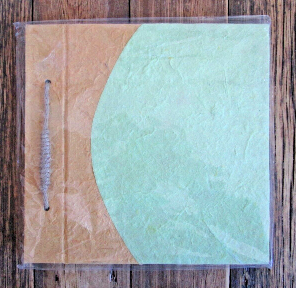 NEW Miss Elizabeth’s Mulberry Scrapbook 8×8 Recycled Paper Blank Journal Yellow
