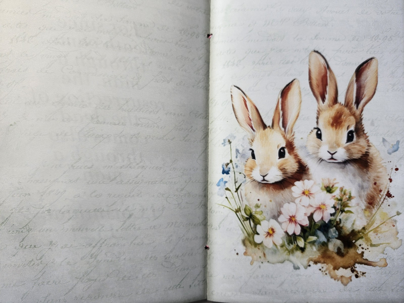 Junk Journal Blank Booklet “EASTER BLESSINGS” HANDMADE Easter Spring 5.5″x8.5
