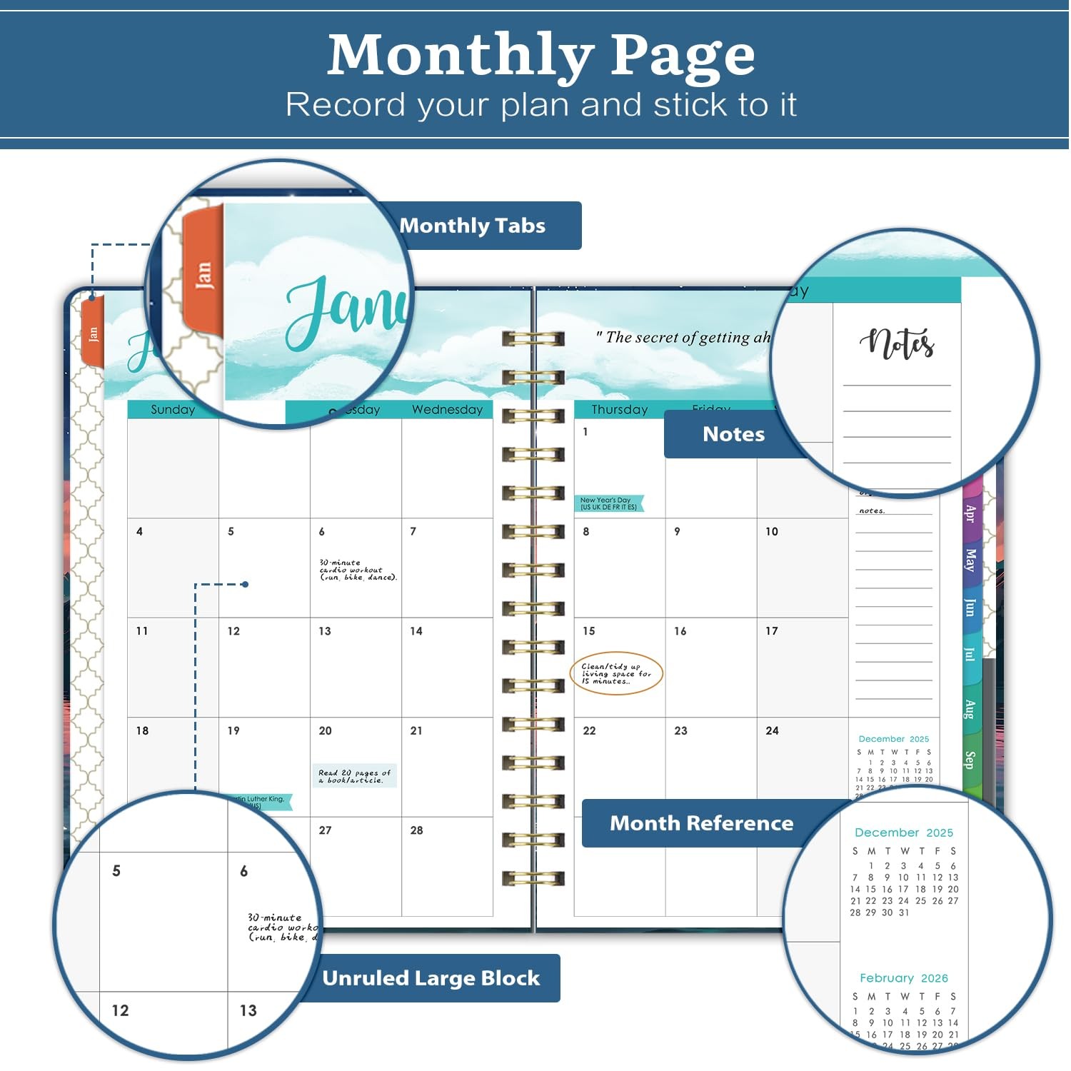 2024-2027 Pocket Planner 36 Month Calendar From July 2024 to June 2027