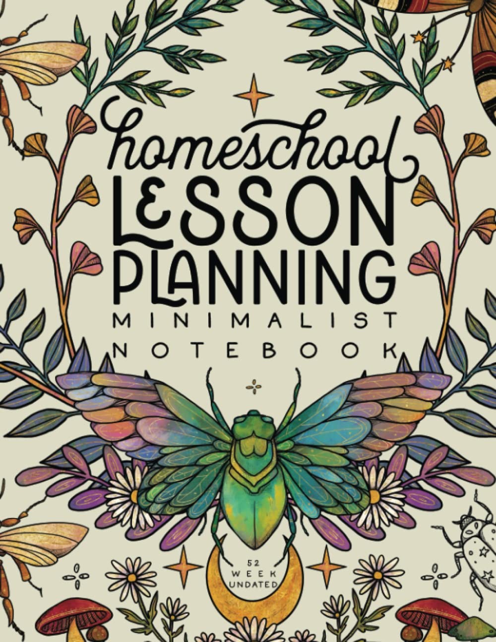 Homeschool Lesson Planning 8.5 inches X 11 inches, Black and Multicolor