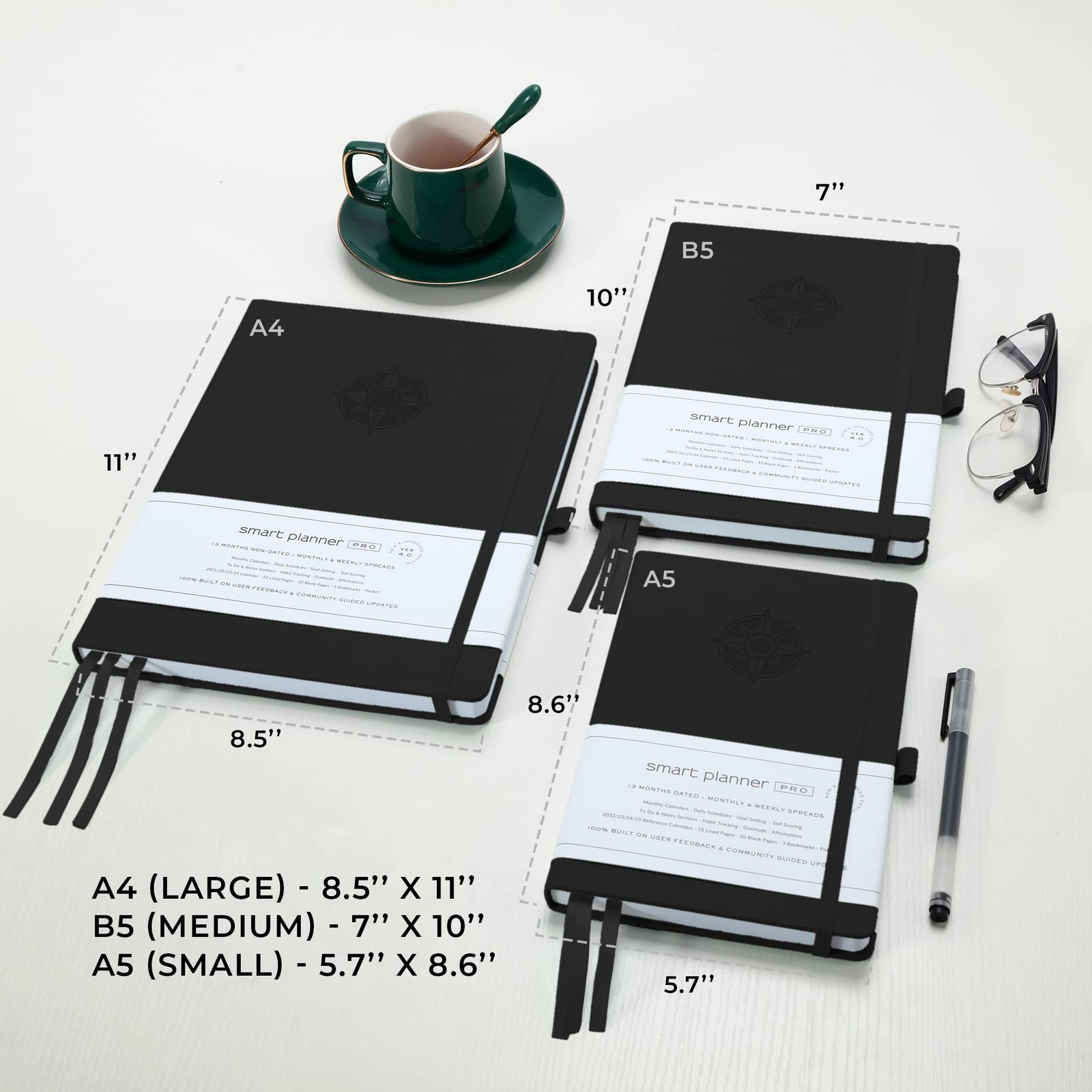 Planner â€“ Undated Daily Planner â€“ Small A5 â€“ Achieve Goals & Increase P…