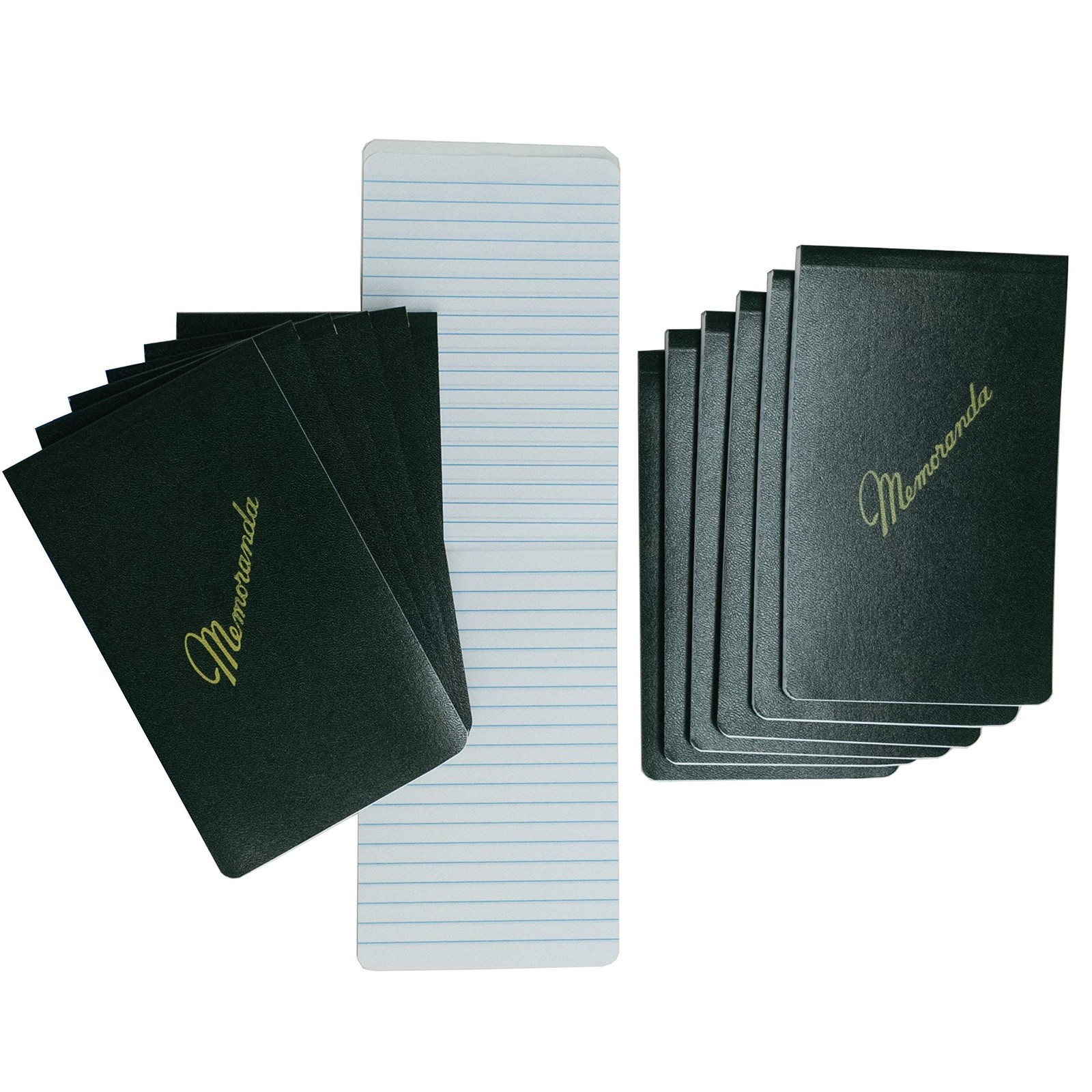 12-Pack Green Military Memo Books, 3.25″x5.5″, 144 Pages, Pocket Journal, Top Bo
