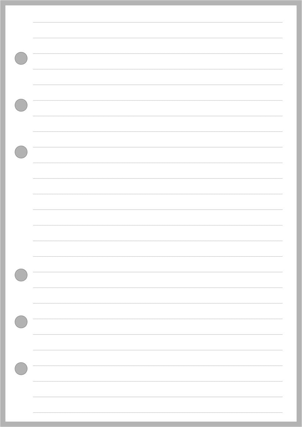 PersonalWide Sized Lined Notes Insert Punched Notebooks Fits 4.75×6.75 In