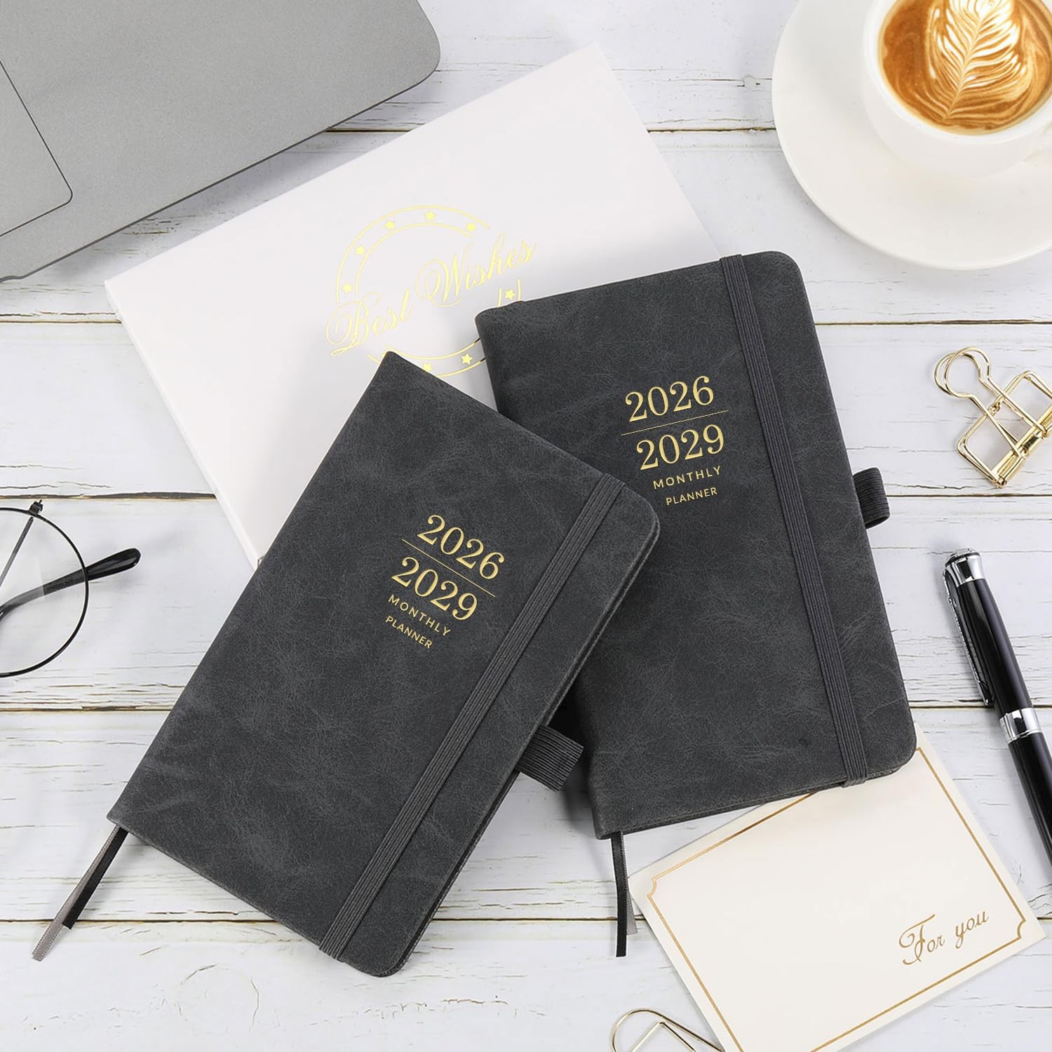 2026-2029 Monthly Planner/Calendar – 3 Year Planner with 3.8″ x 6.3″, Grey