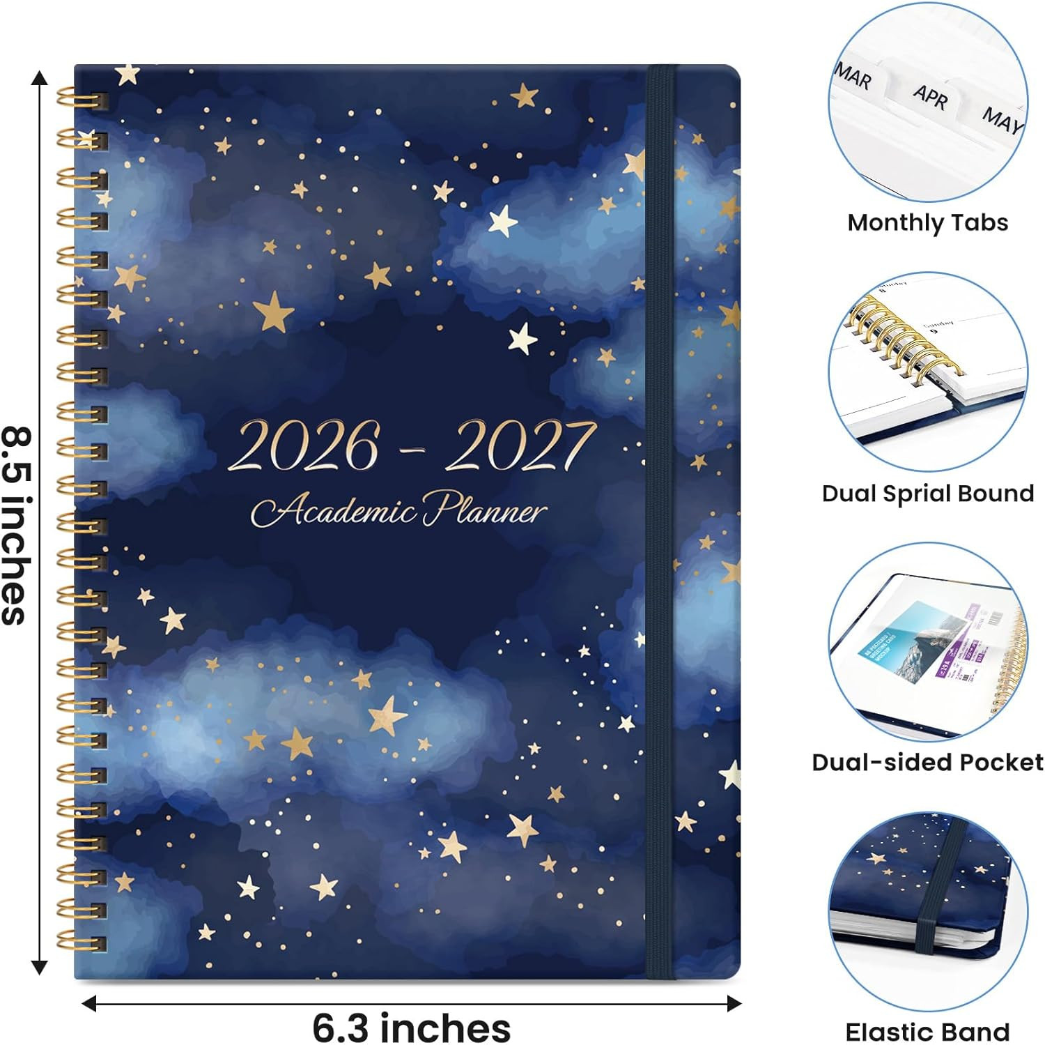 Planner 2026-2027, Monthly and Weekly Academic Planner July 2026 – June 2027,…