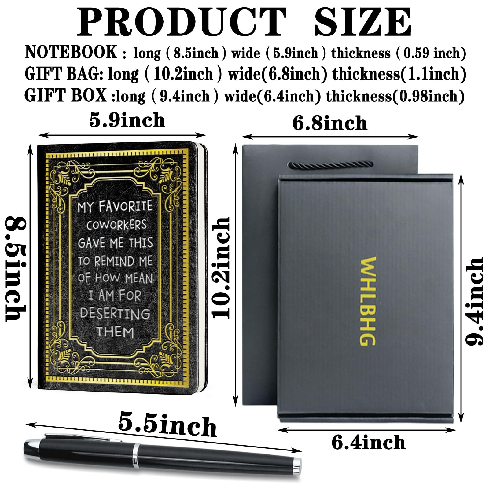 Coworker Gift Funny Notebooks for Work My Favorite MY FAVORITE-Black