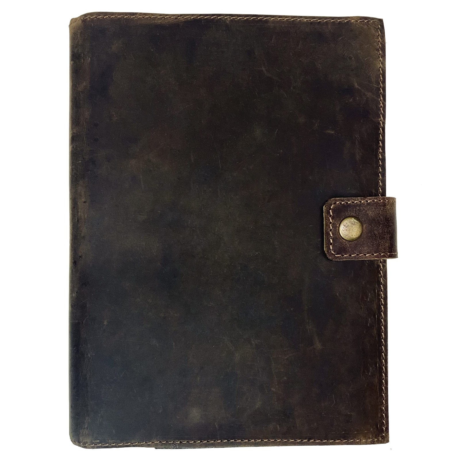 Modest Goods Refillable Leather Journal | Premium Lined A5 A5, Walnut Brown