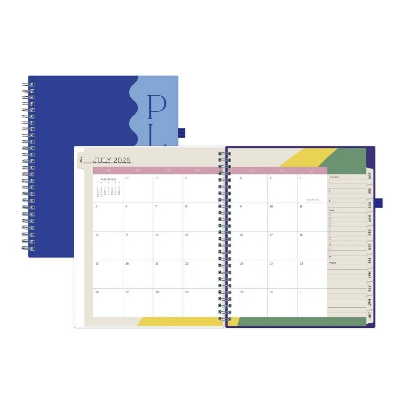 Blue Sky Your Year College Weekly/Monthly Planner Wirebound 7″x9″ Blue Plans