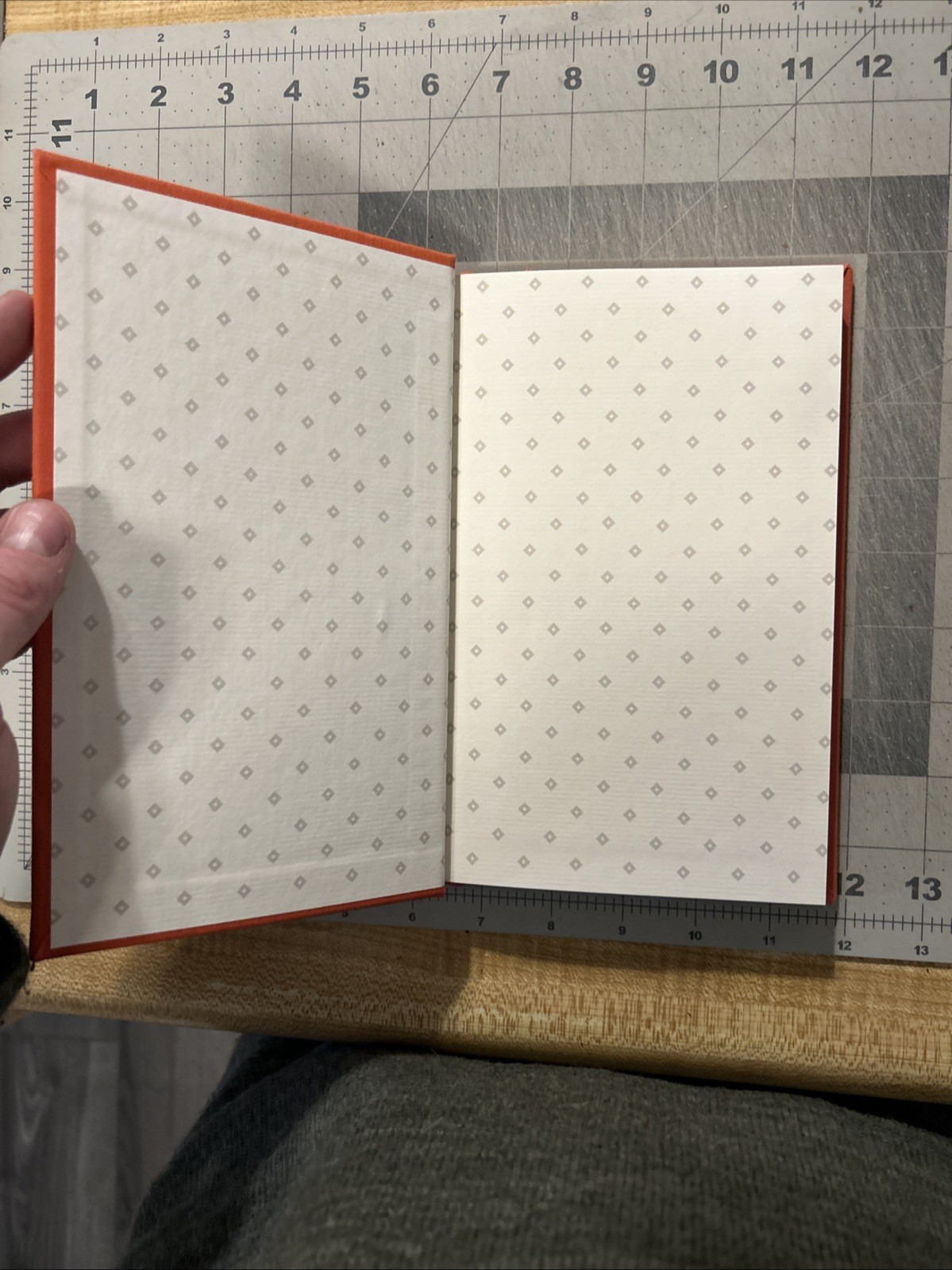 Vtg ScribeMate Lined Journal 5.5 x 8.5″ Red Fabric DUCK Preppy Office SHIPS FREE