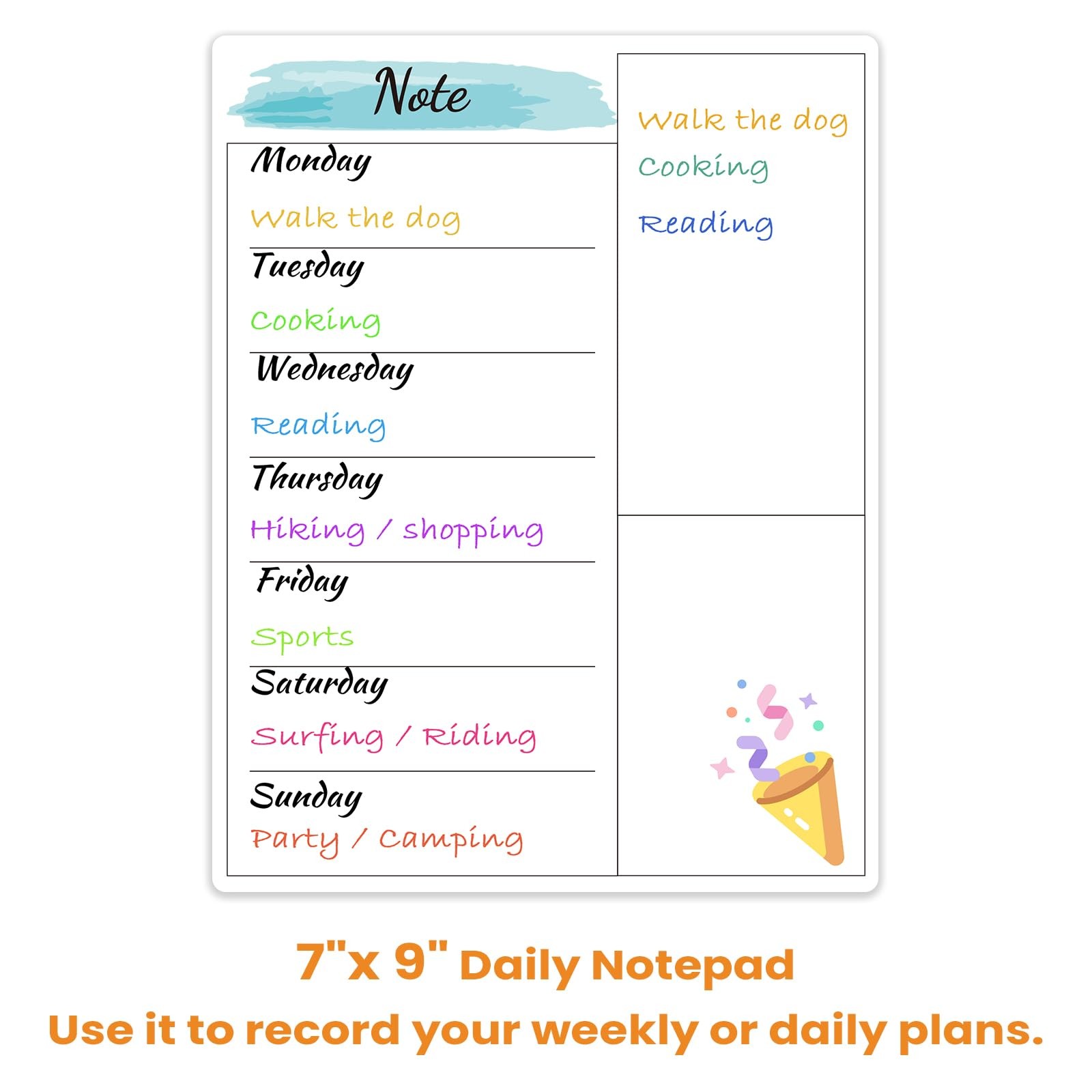 Dry Erase Magnetic Calendar for Refrigerator – 15″x 11.5″ 15″ x 11.5″, White