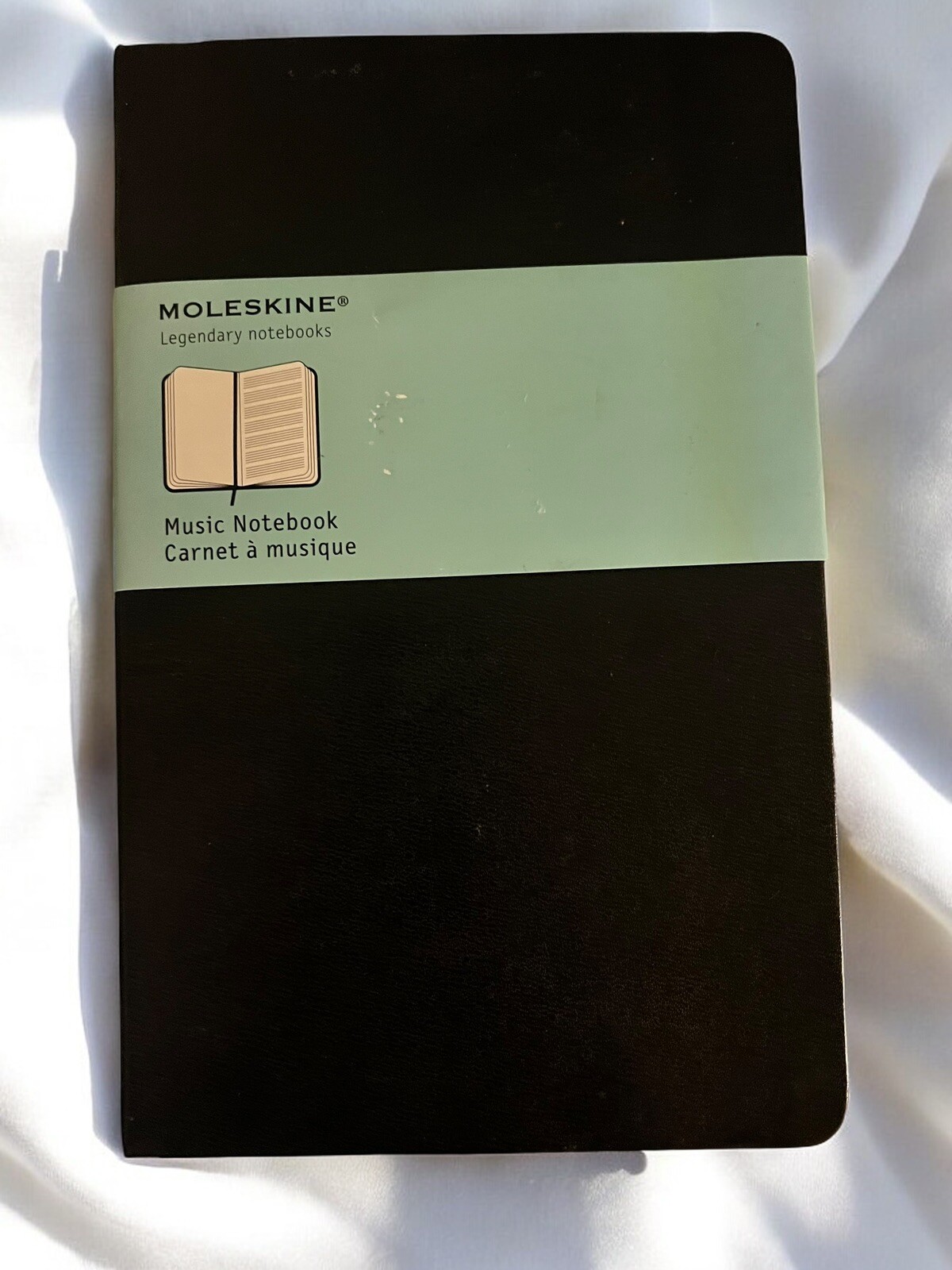 Moleskine Music Notebook, Large Hard Cover (5 x 8.25in) 10 Staffs Per Page