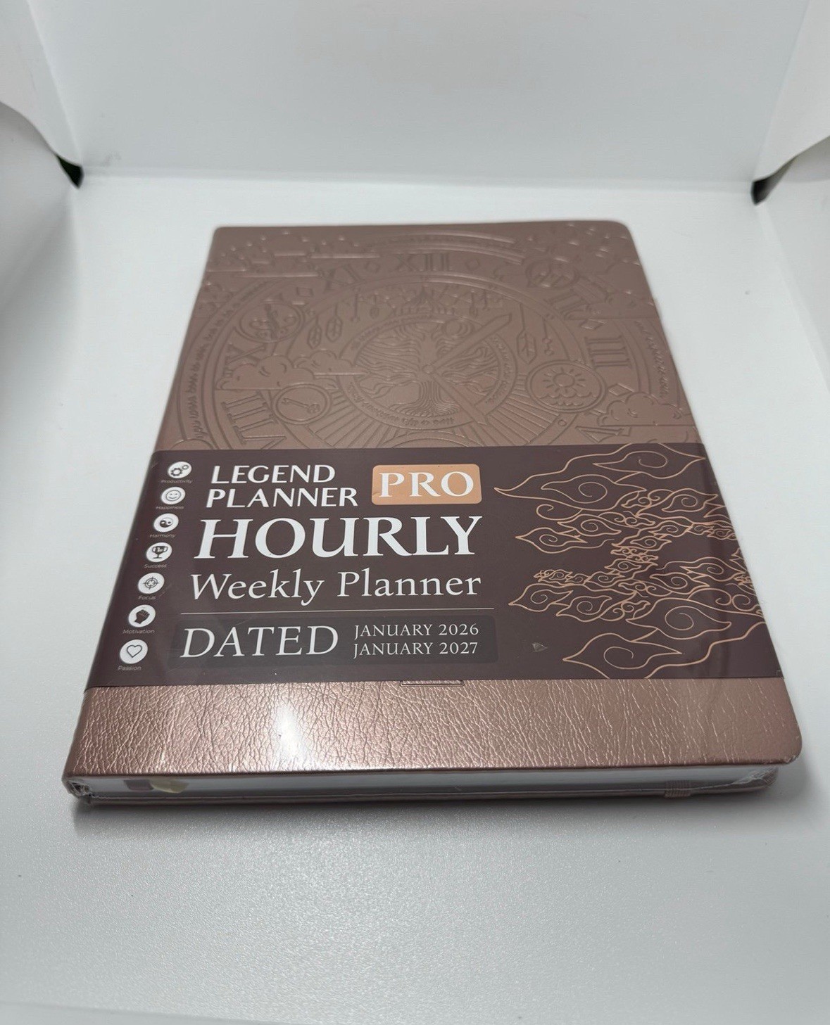 Legend Planner | 2026 PRO HOURLY Weekly Planner Set | 8.5×11 Rose Gold | SEALED