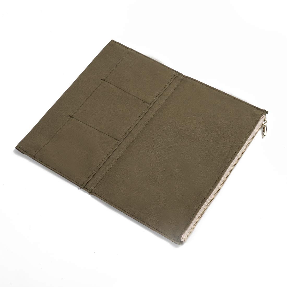 Moterm Canvas Zipper Pocket for Travelers Standard Size, Canvas-Olivegreen