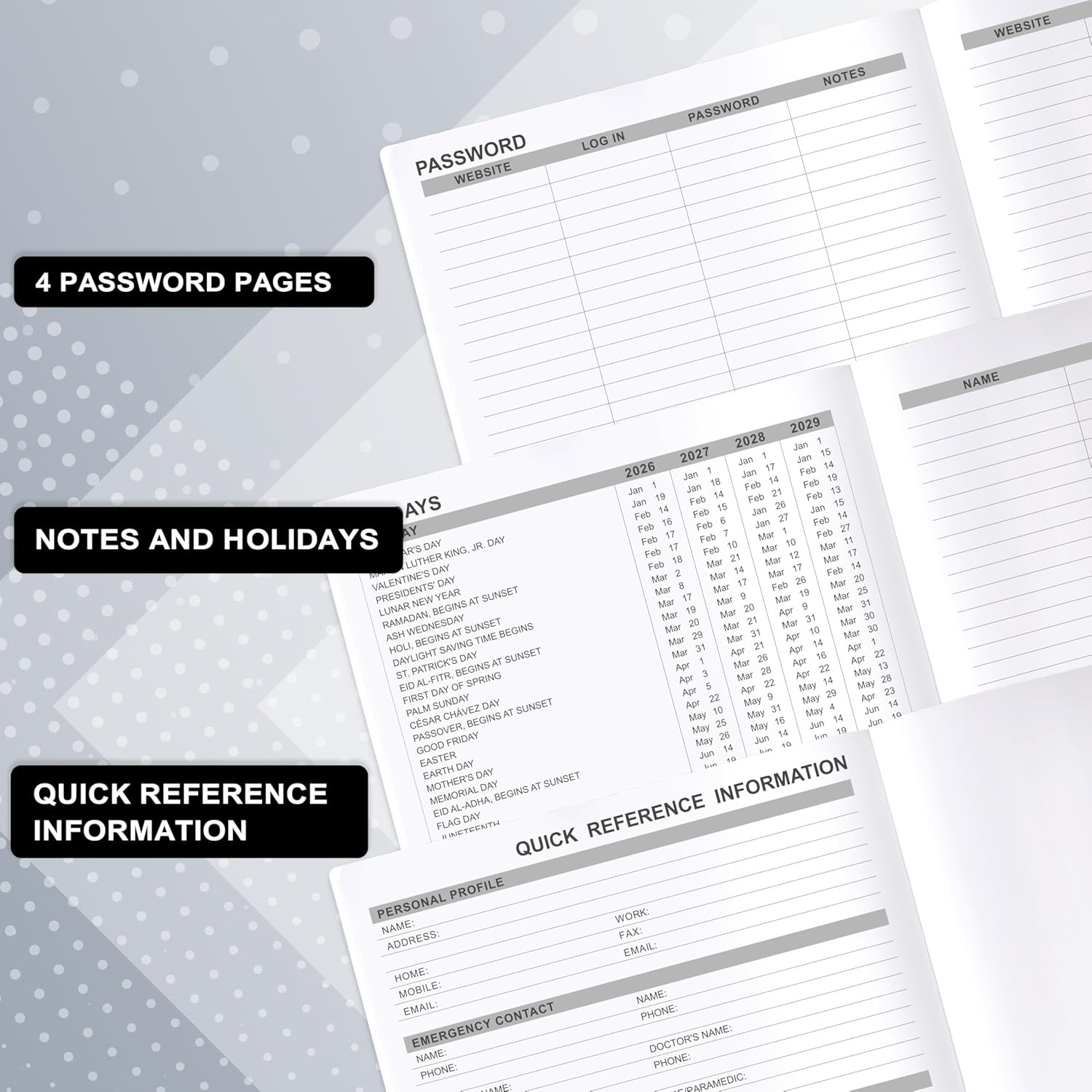 2026-2028 Monthly Planner – 3 Year Monthly Planner 2026-2028, Jan.2026 – Dec.202
