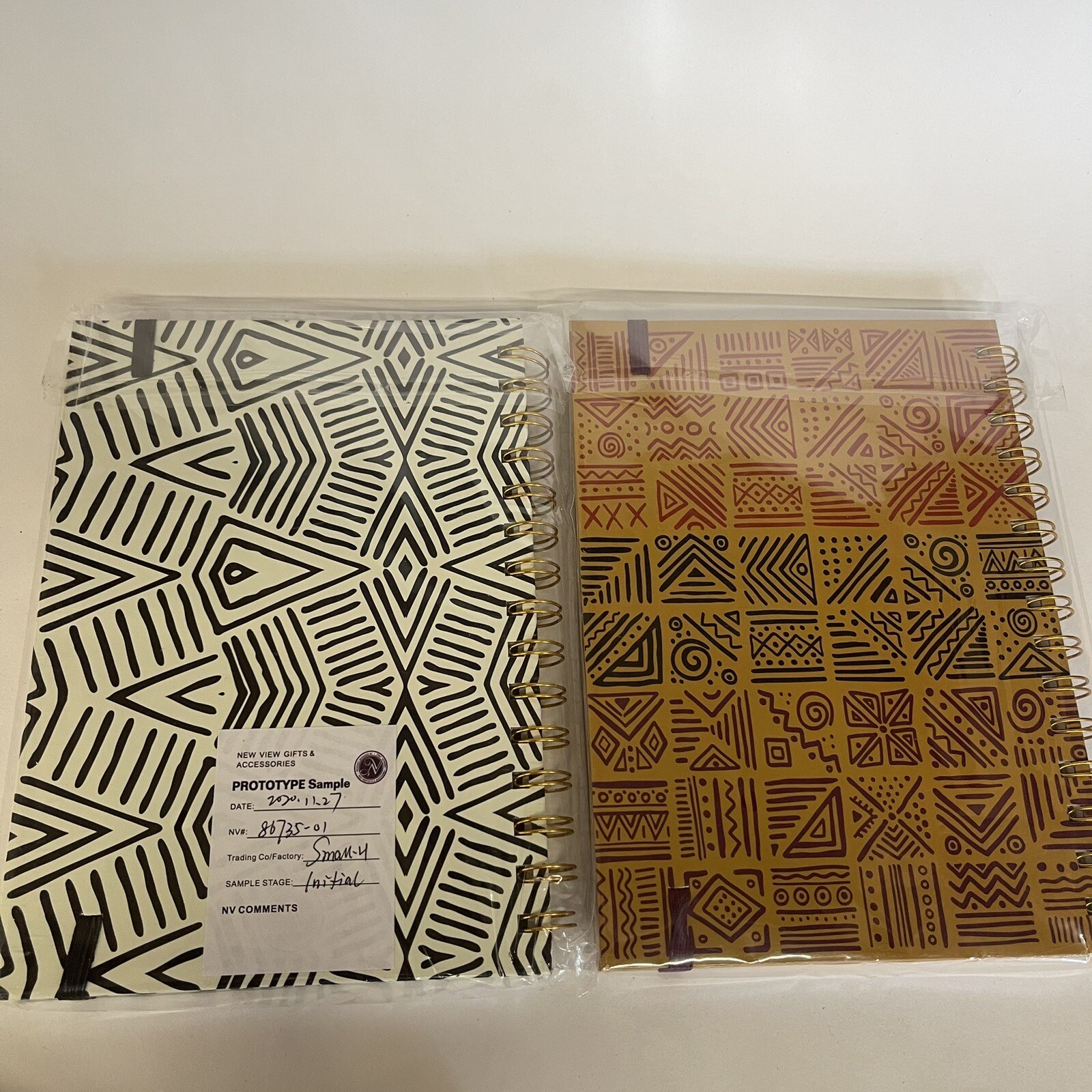 2 Black Lives Matter, 6×8” Notebooks 100 Pages, Abstract patterns White & Brown