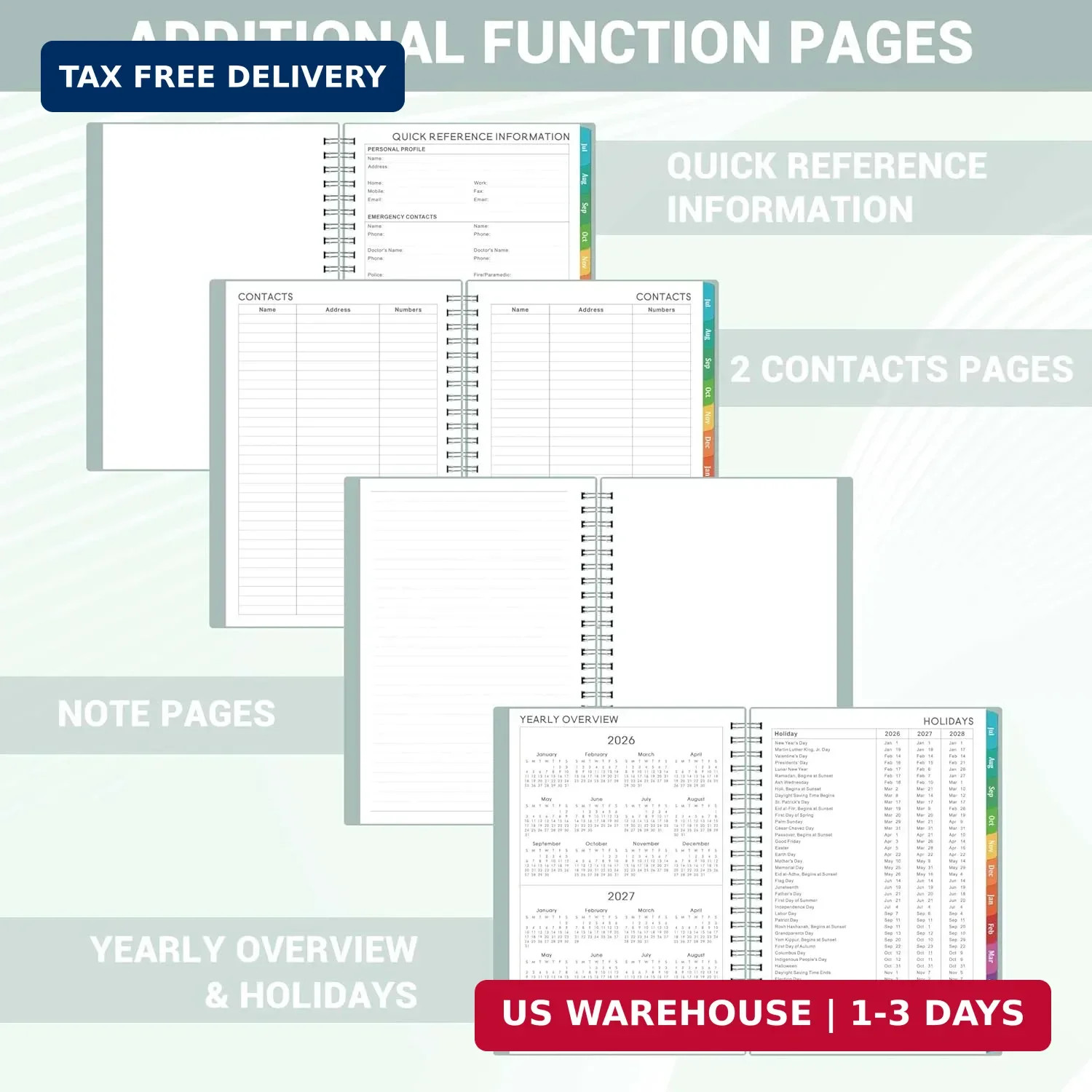 Planner 2026-2027 – 2026-2027 Planner Weekly and Monthly from Jul. 2026 – Jun. 2