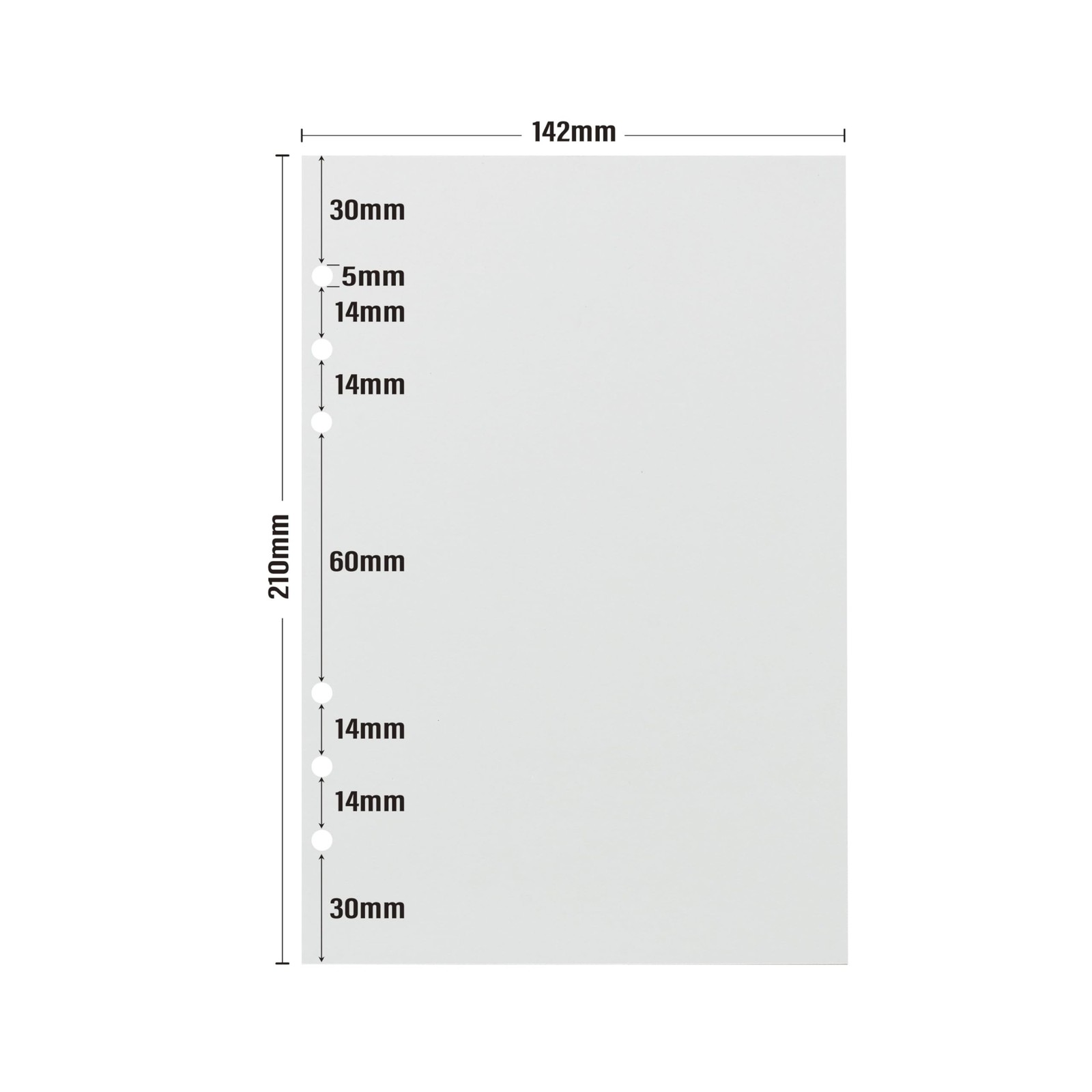 A5 Loose Leaf Refill Paper, 210x142mm, 135 Sheets Plain White Planner Refills…