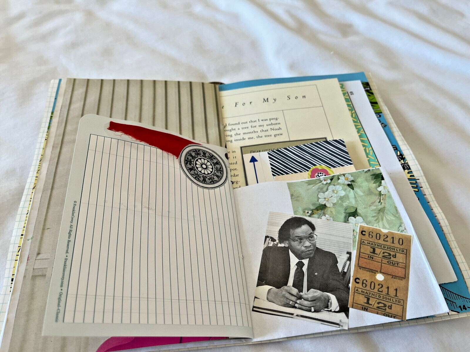 Junk Journal Make it Happen, Handmade Paper Ephemera 6 x 9” Embellish Bead Tail