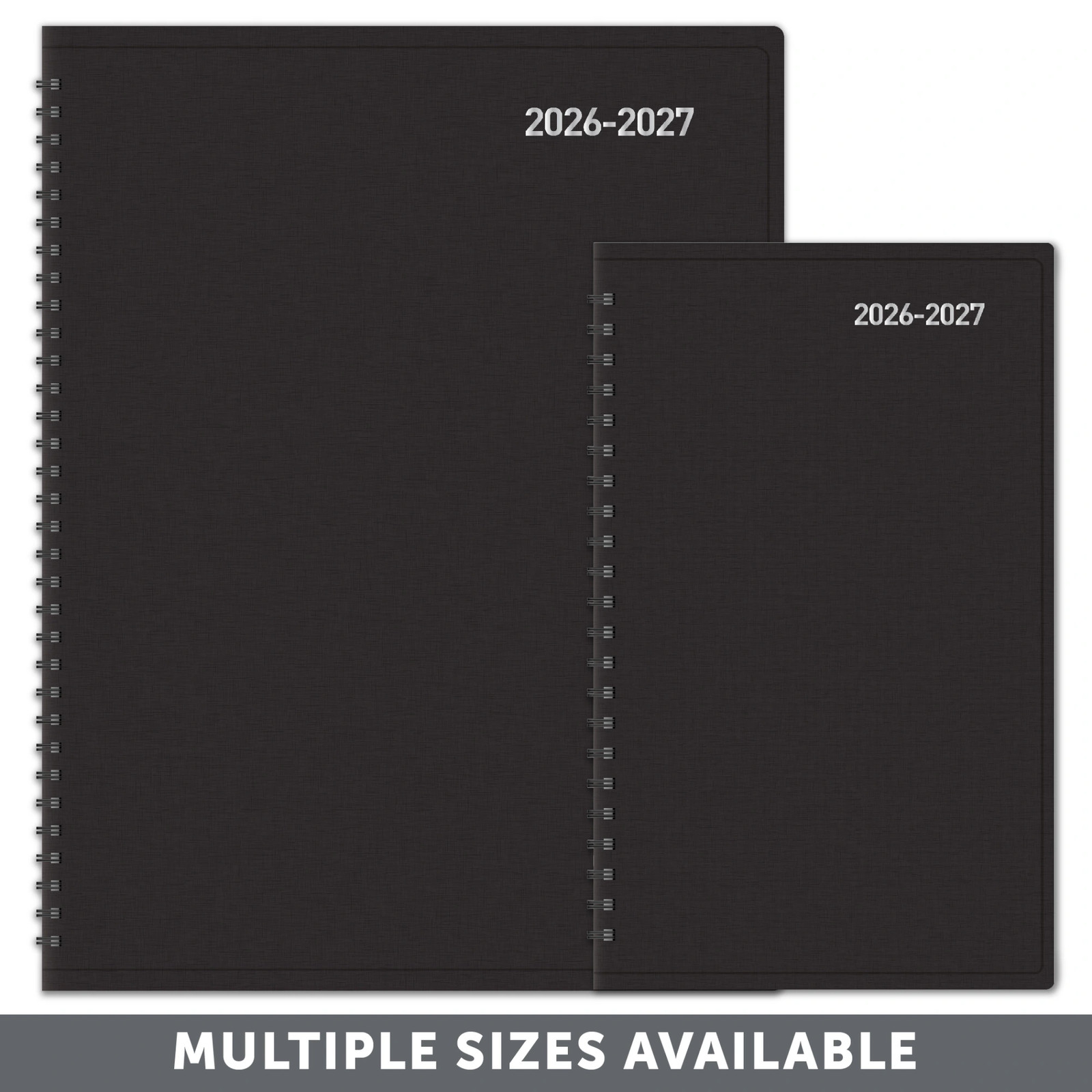 2026-2027 OD 14-Mnth Wkly/Mthly Planner, Hz, 8″ x 11″, Black, July 2026-Aug 2027