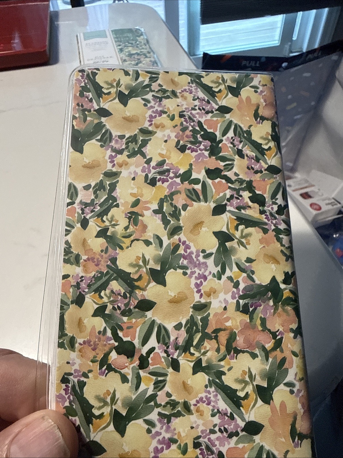 Blue Sky Day Designer 2026 2027 Calendar Planner Monthly Pocket White Floral