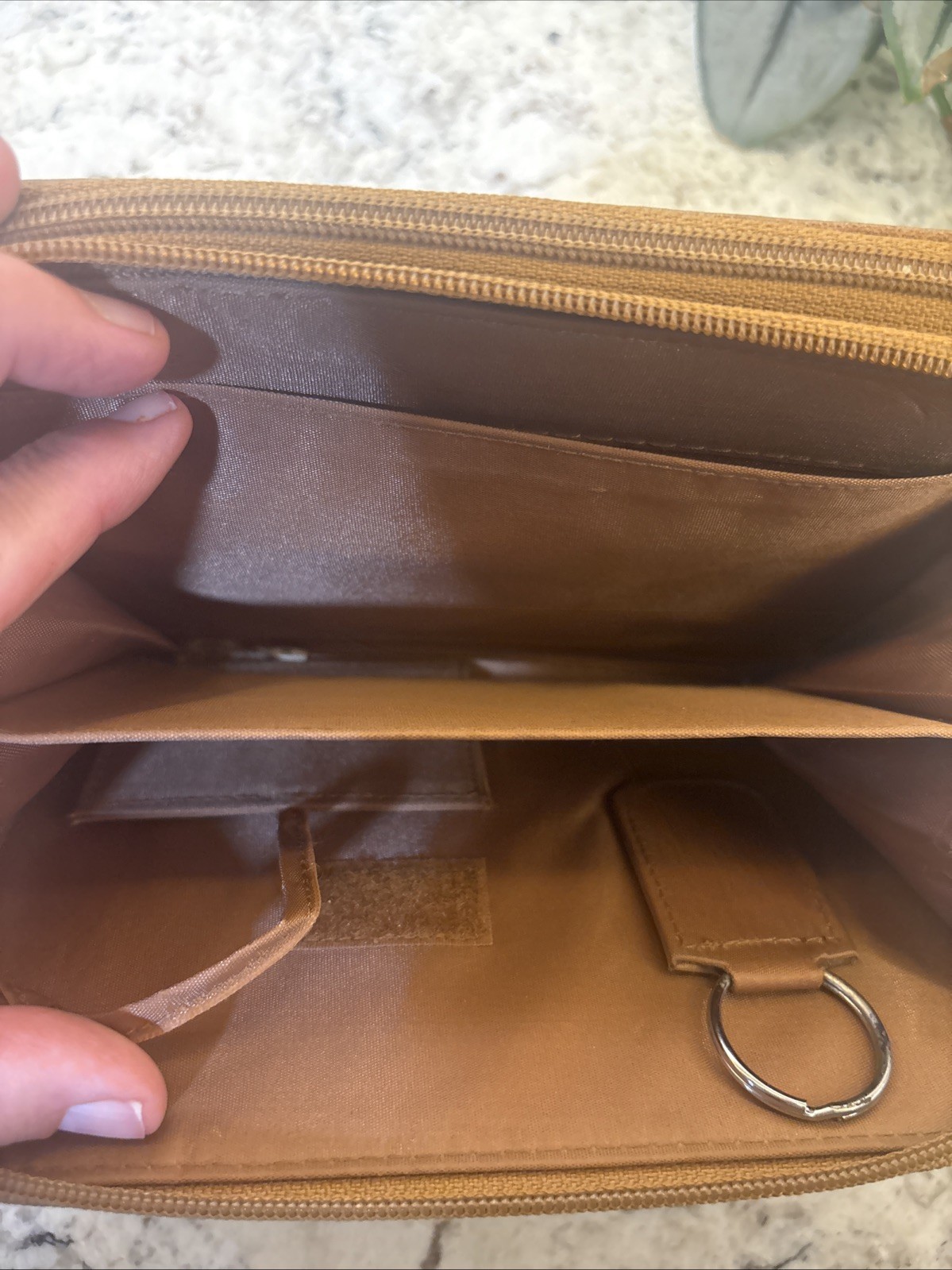 Franklin Covey? Compact Brown Leather Planner Organizer Wallet Binder READ