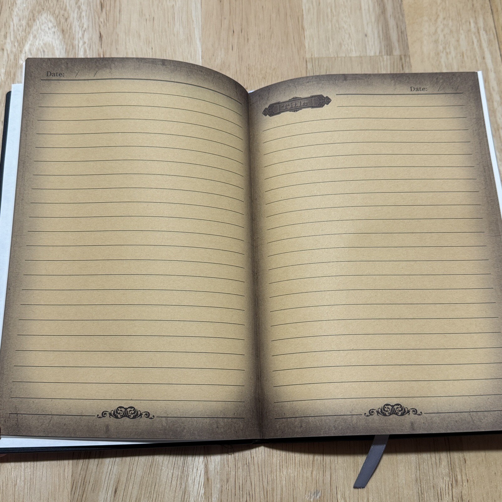 3D Phoenix Journal Vintage Retro Notebook 5.75×8.25 Jewels Bird Dyed Paper