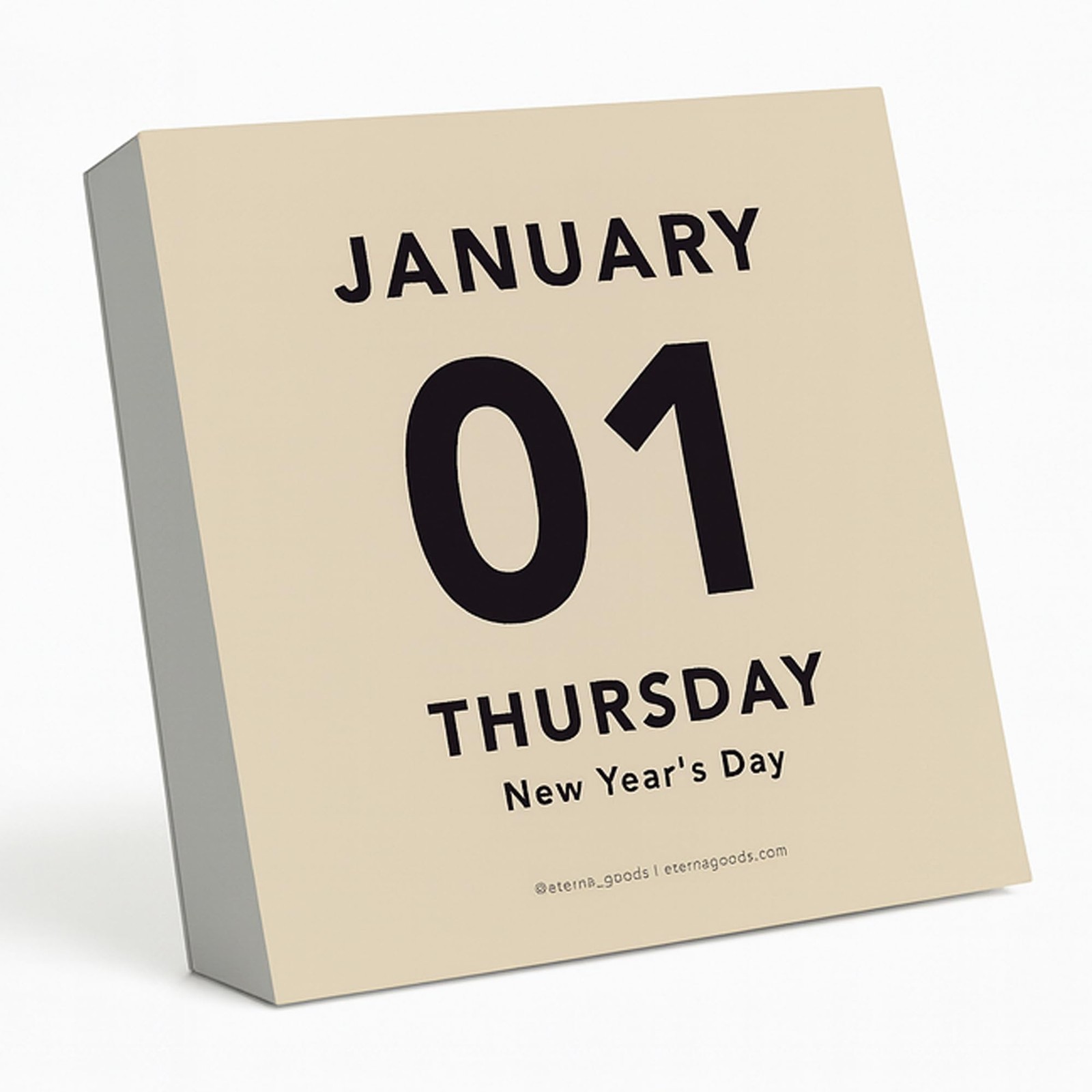 2026 Large Text Daily Calendar | Today Is Box with Big 2026