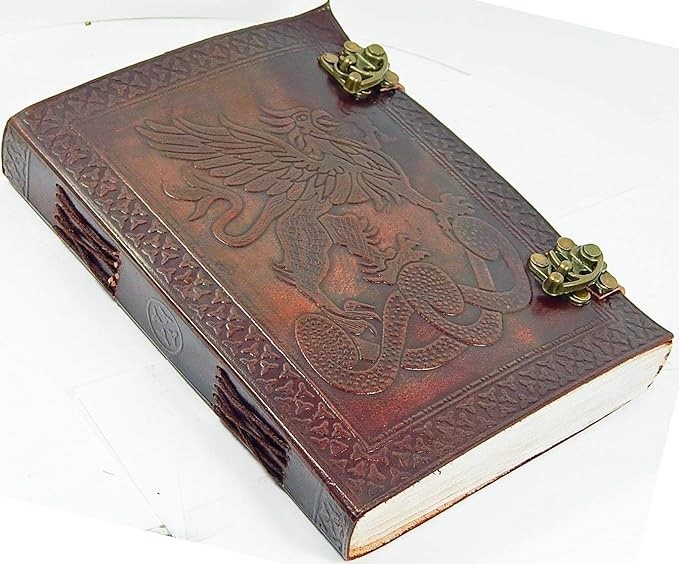 100%Genuine Leather Journal 7×5–Handmade Diary Notebook,200Page|Combo Set