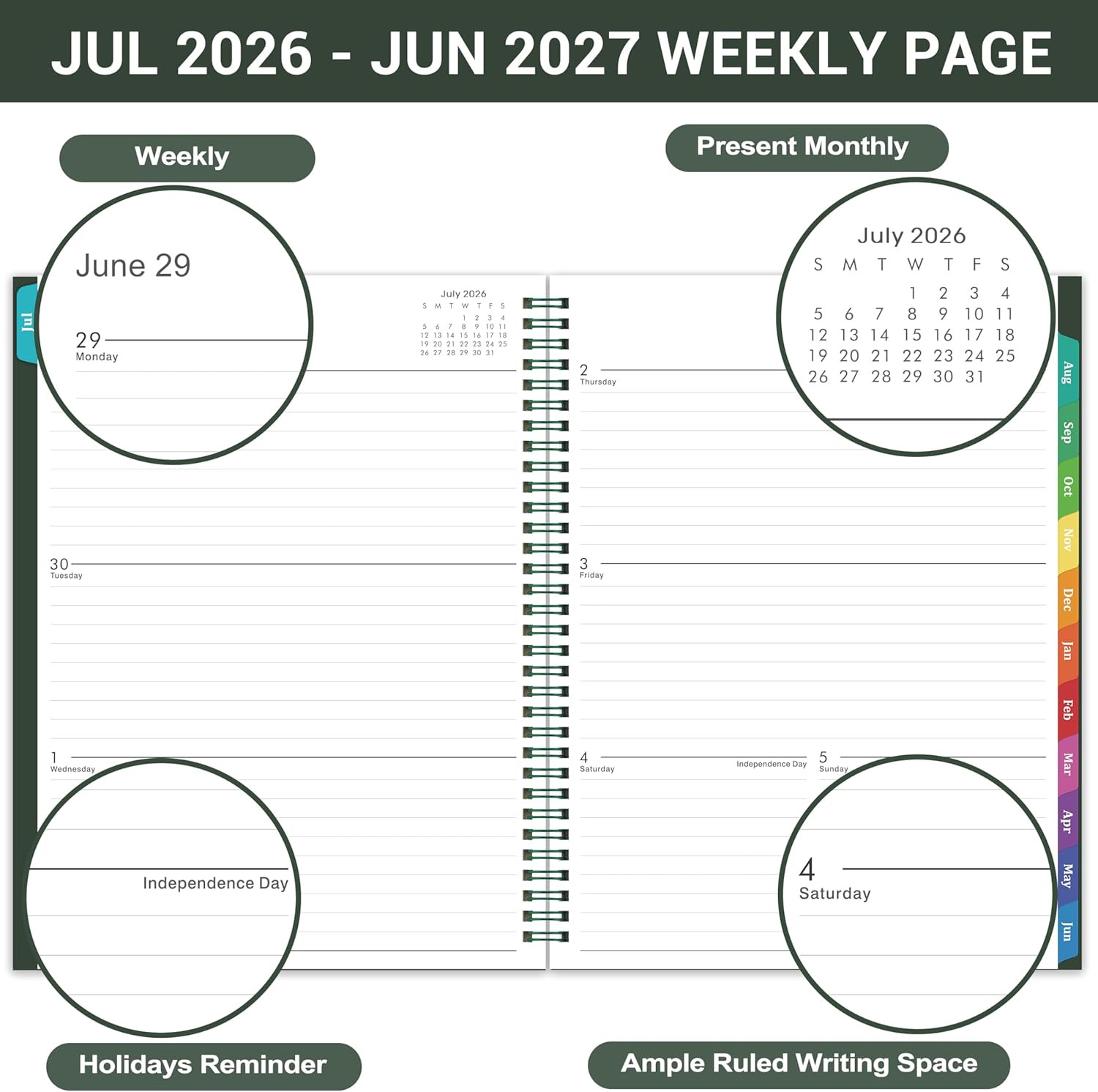 2026-2027 Planner – 2026-2027 Planner Weekly and Monthly, Jul. 2026 – Jun. 2027