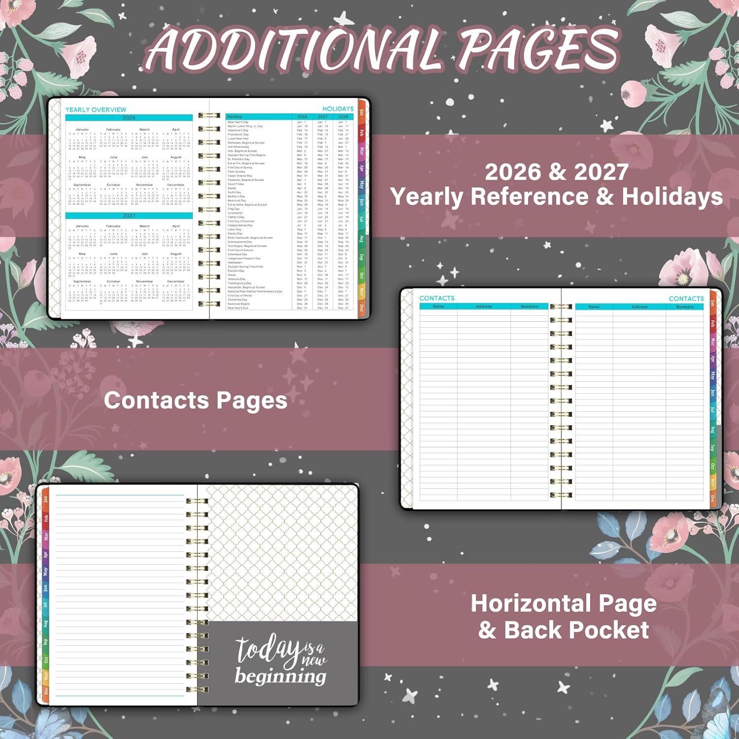 2026 Planner – 2026 Planner Weekly and Monthly with Tabs, Jan. 2026 – Dec. 2026,