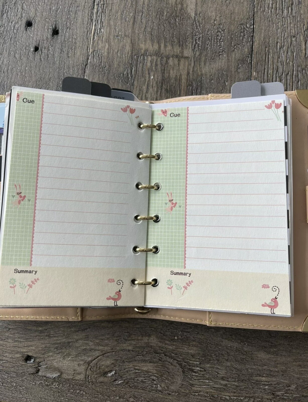 Agenda-PM-Inserts-Monthly-Weekly-Refills Fits For PM Size Agenda #008