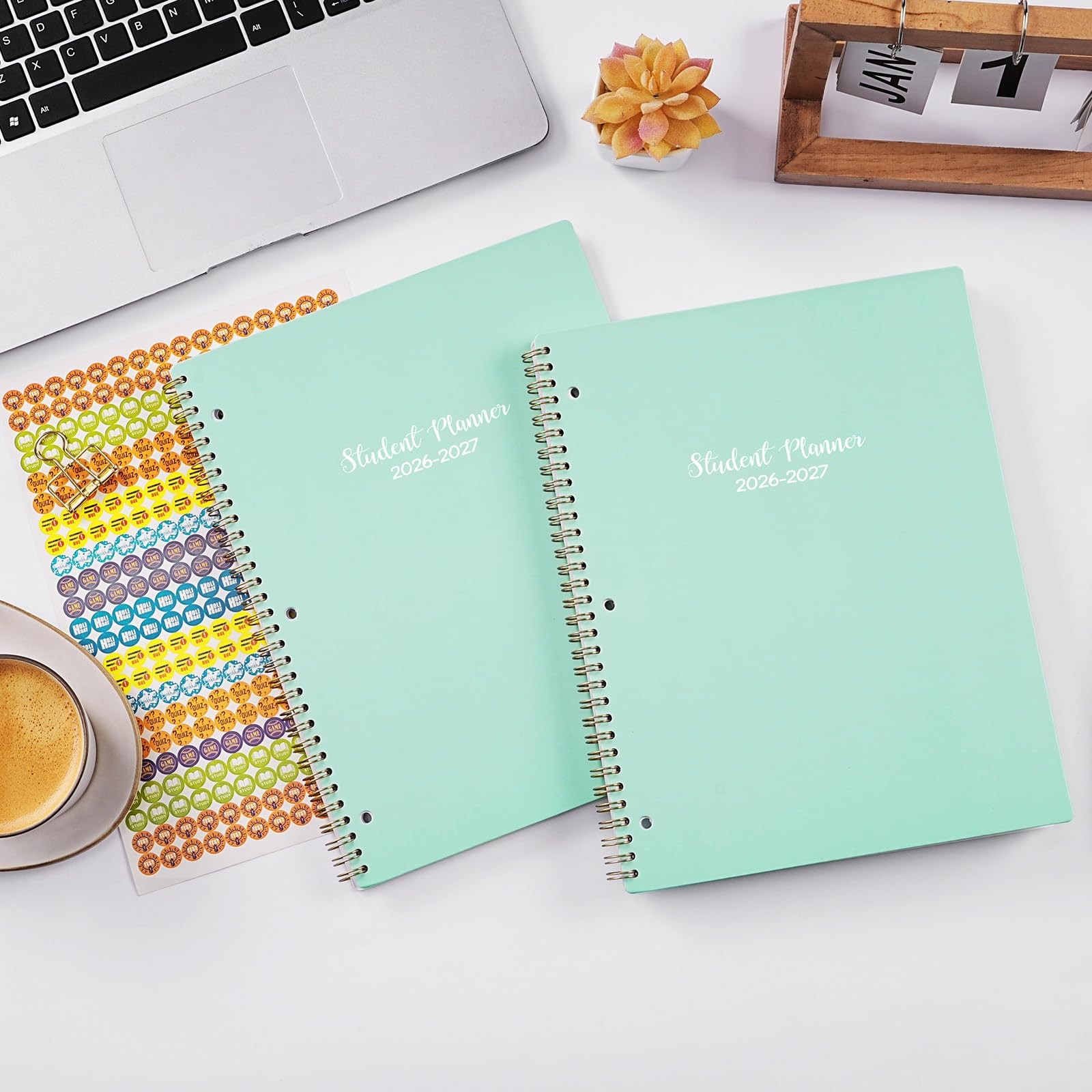 Student Planner 2026-2027 – School with Letter, green