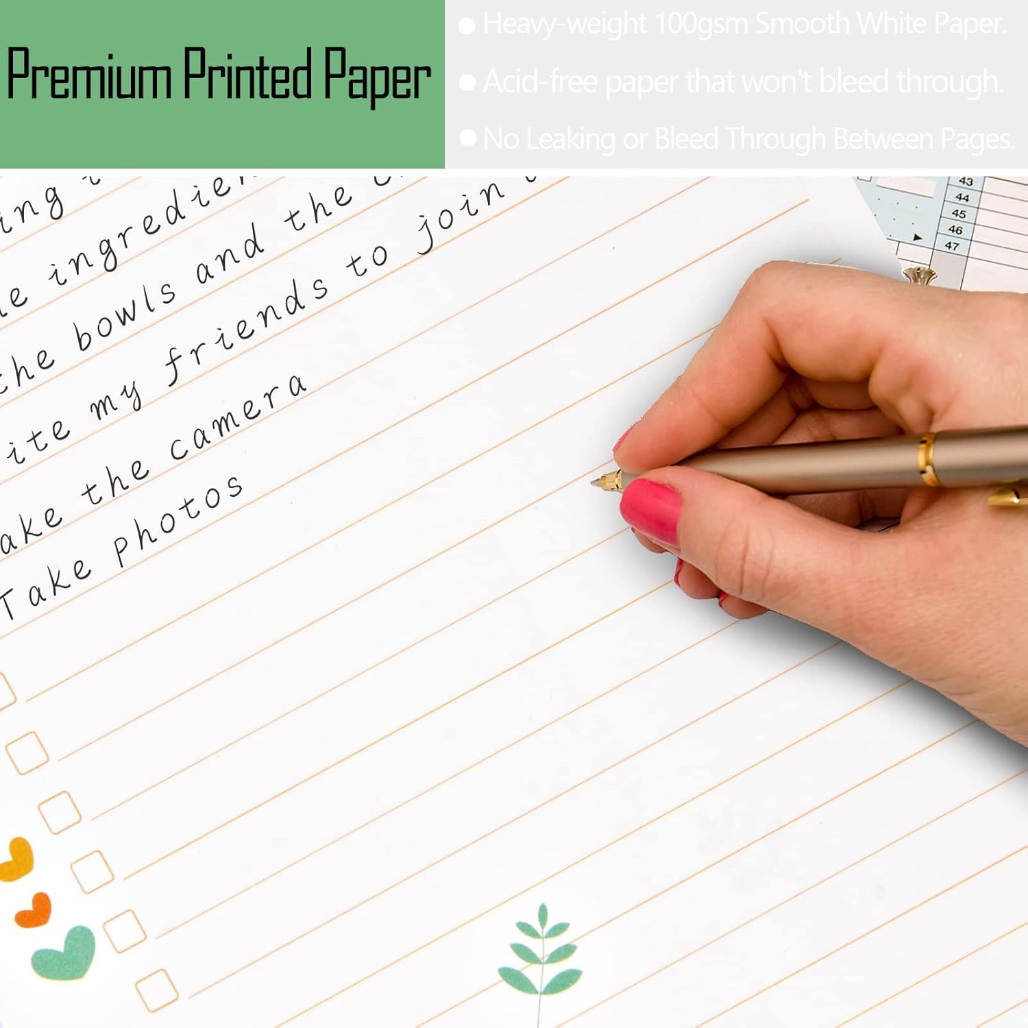 A5 Planner Inserts to Do List, 90 Pages Colorful 6-Ring Loose-leaf Planner Refil
