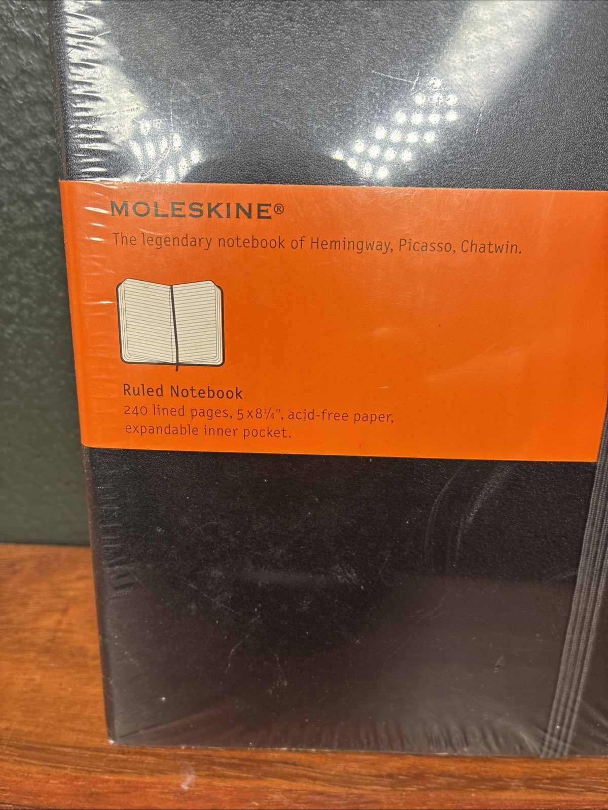 Moleskine Classic Notebook Hard Cover Large (5″ x 8.25″) Ruled/Lined Black 240